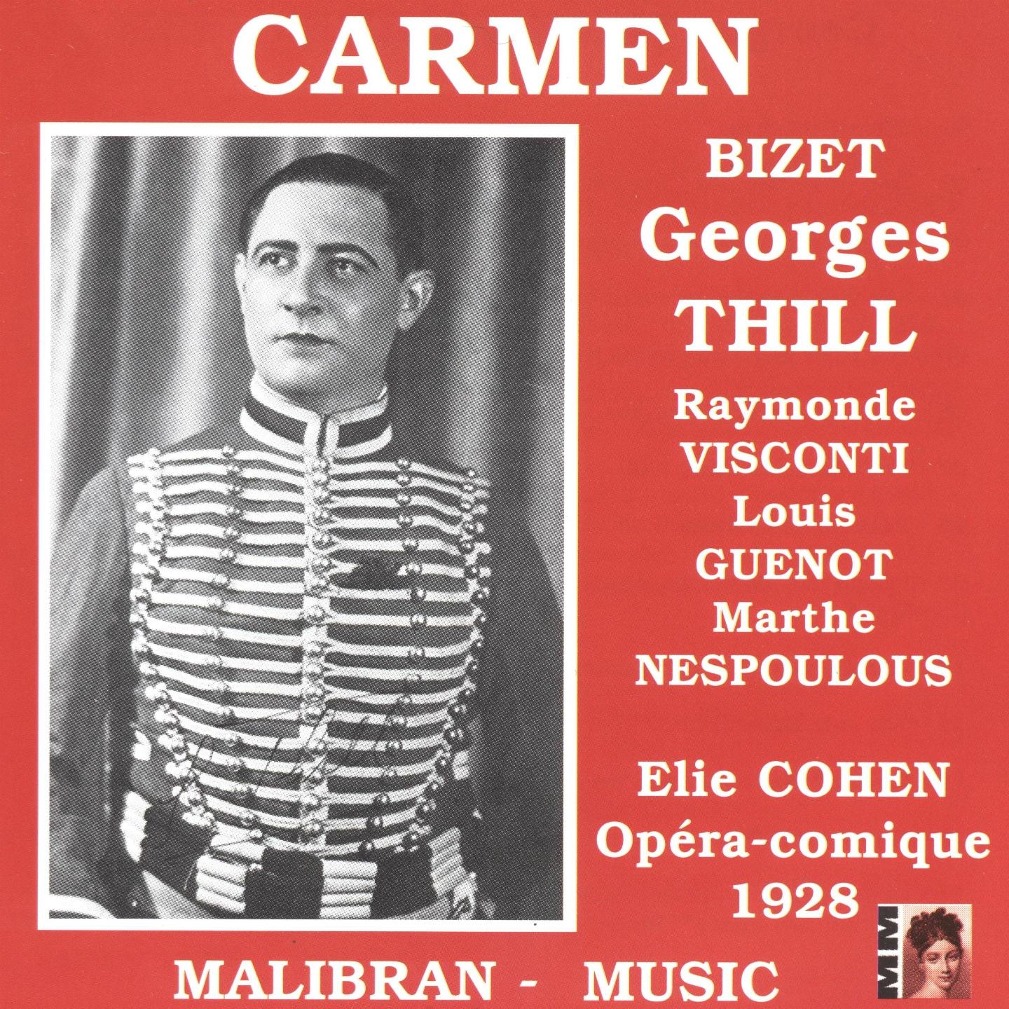 Постер альбома Georges Thill: Carmen