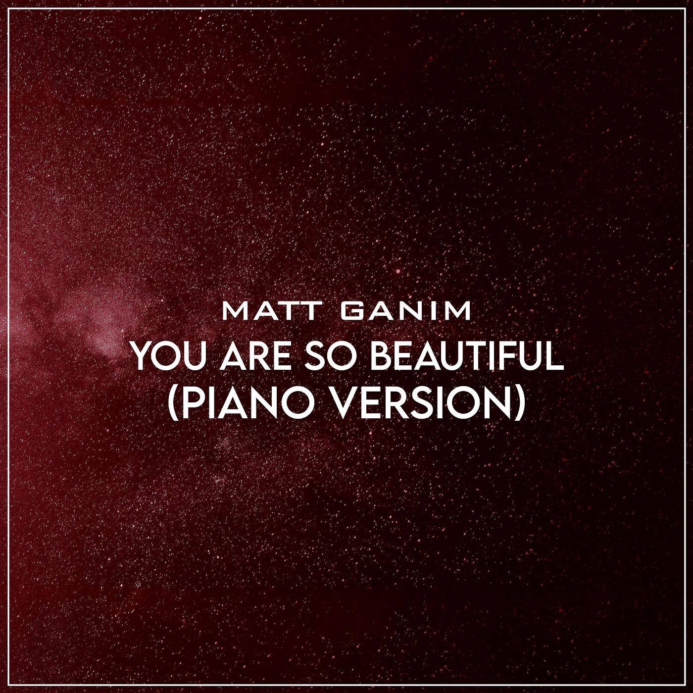 Постер альбома You Are so Beautiful (Piano Version)
