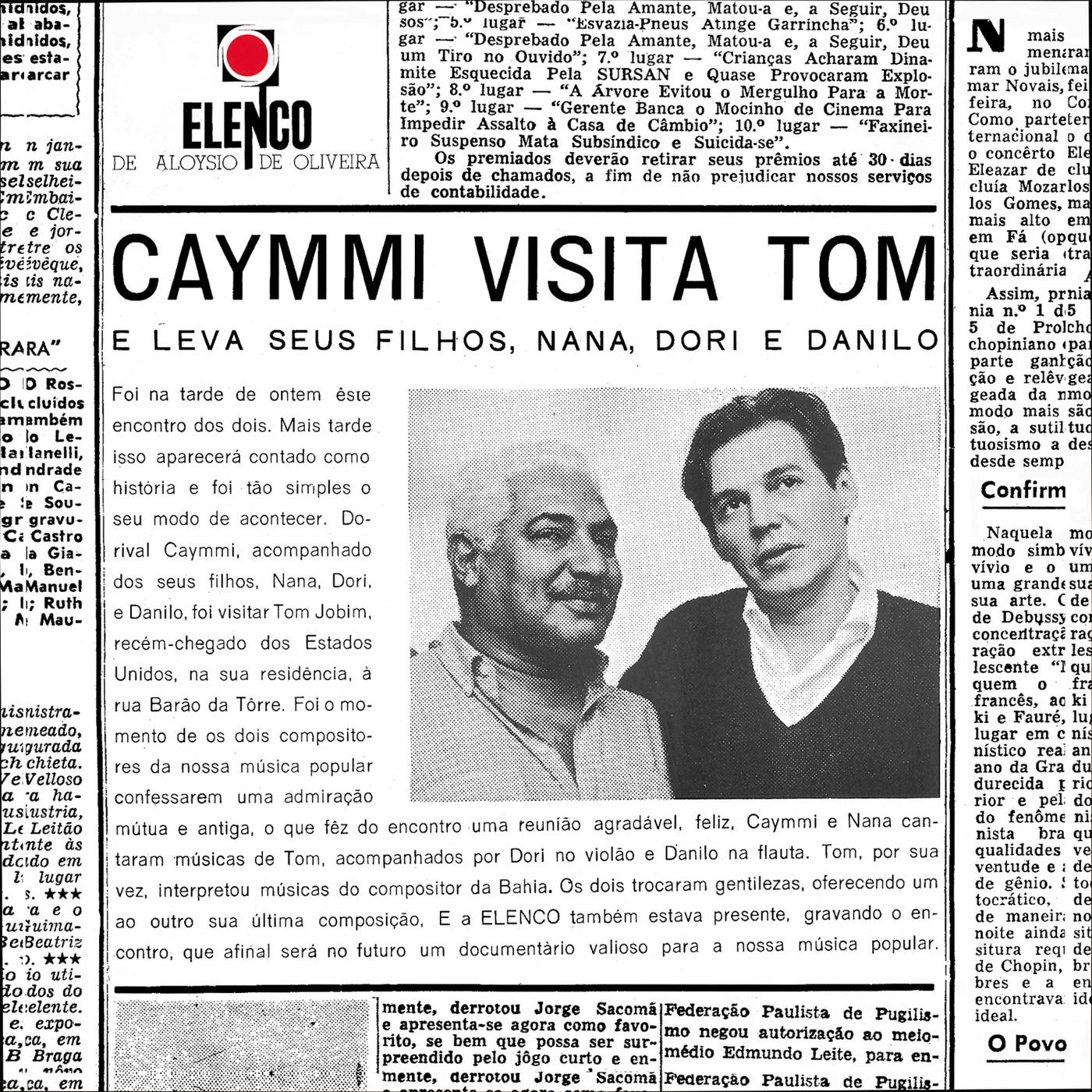 Постер альбома Caymmi Visita Tom