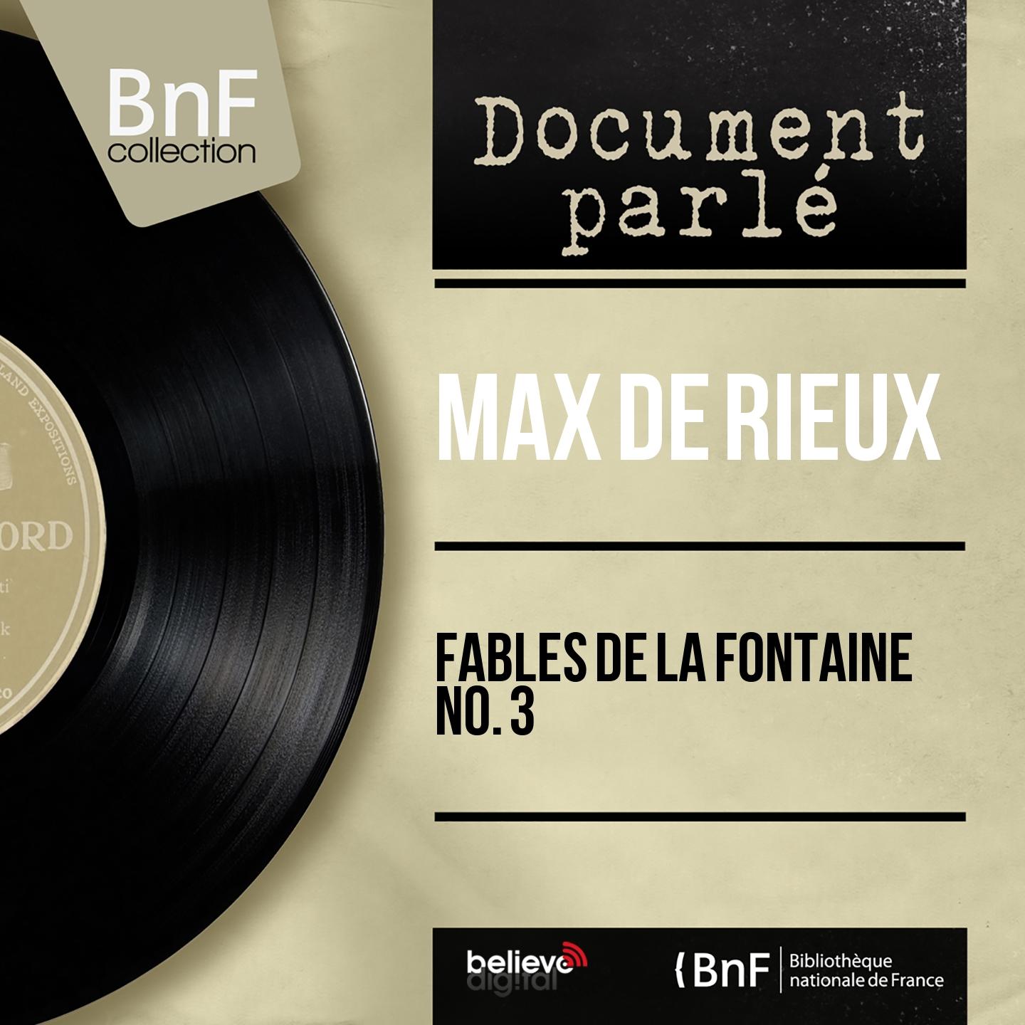 Постер альбома Fables de La Fontaine no. 3 (Mono Version)