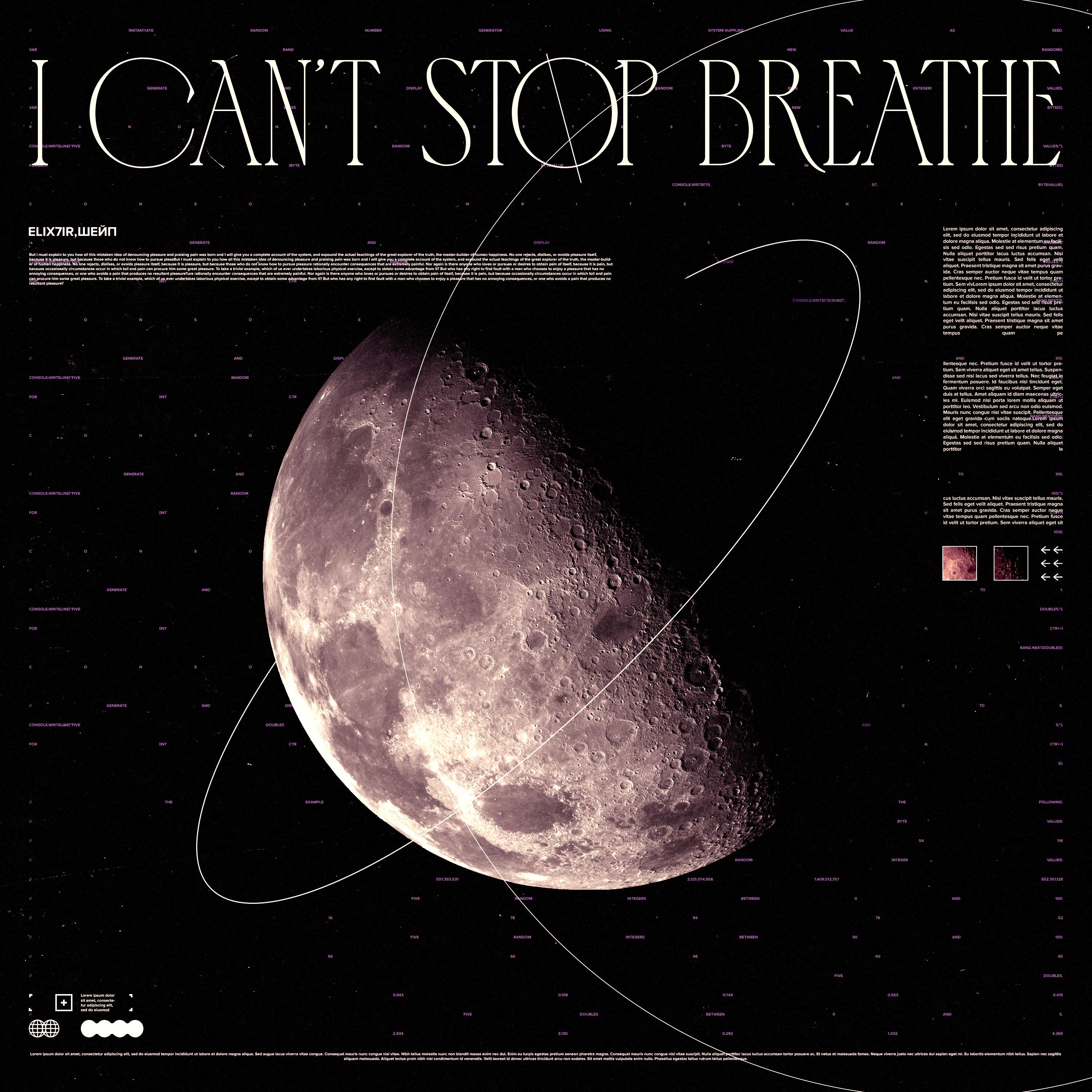 Постер альбома I Can't Stop Breathe