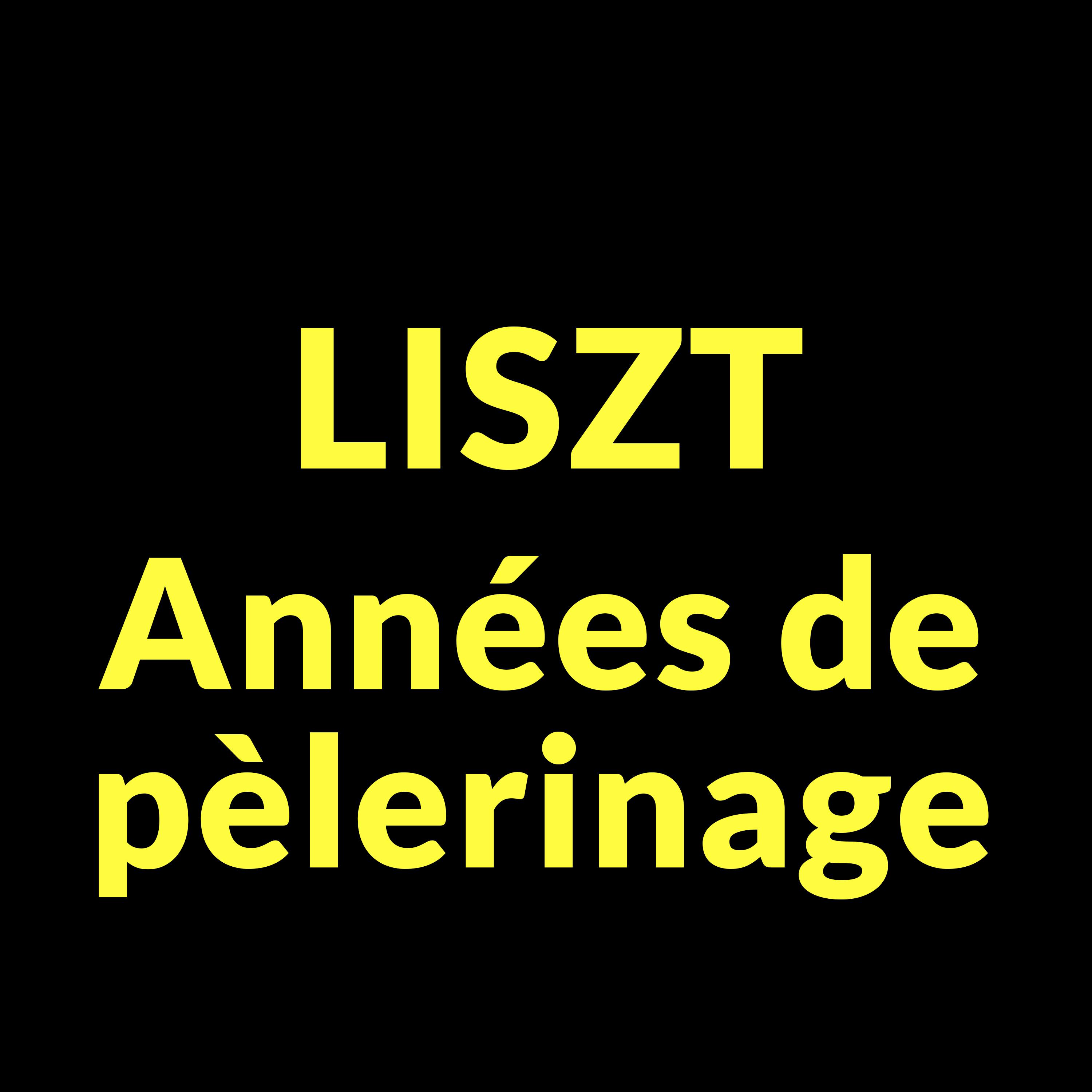 Постер альбома Années de pèlerinage