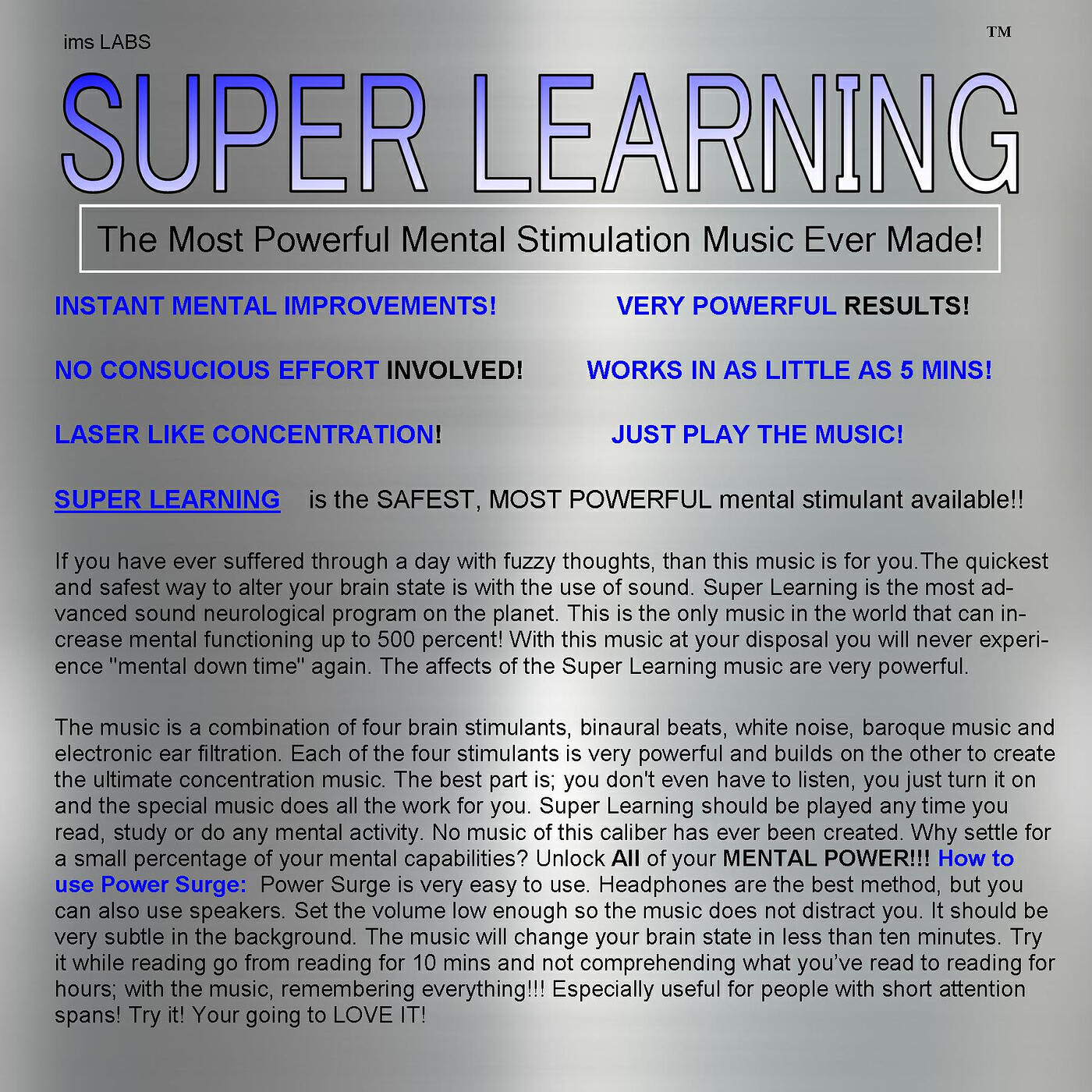 Concentration, Sound Therapy, Memory, Study Aid - In The Learning Zone 1