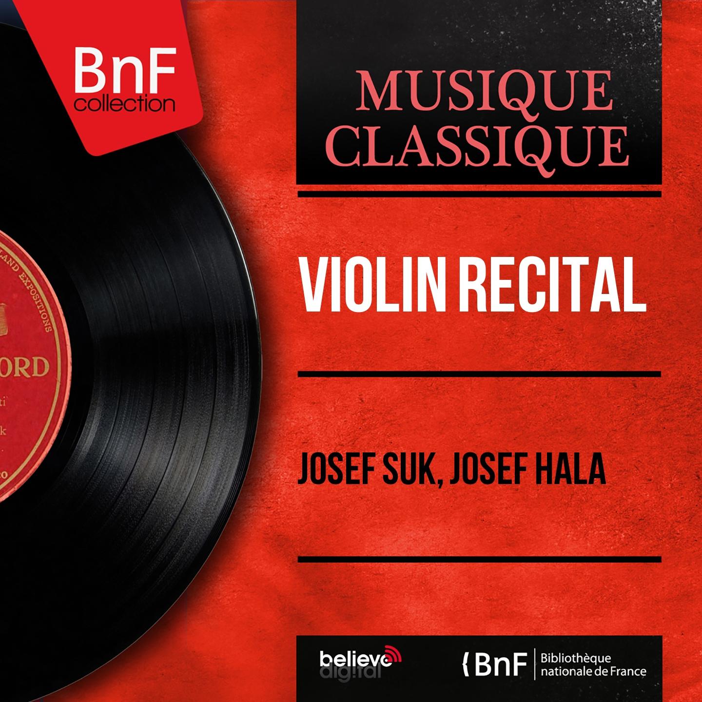Постер альбома Violin Recital (Mono Version)