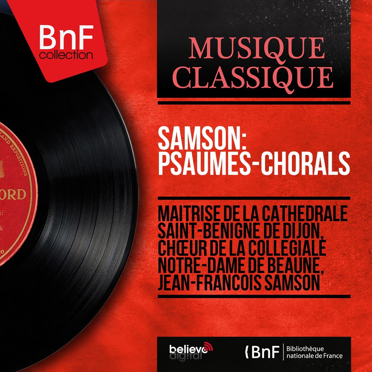 Постер альбома Samson: Psaumes-chorals (Mono Version)