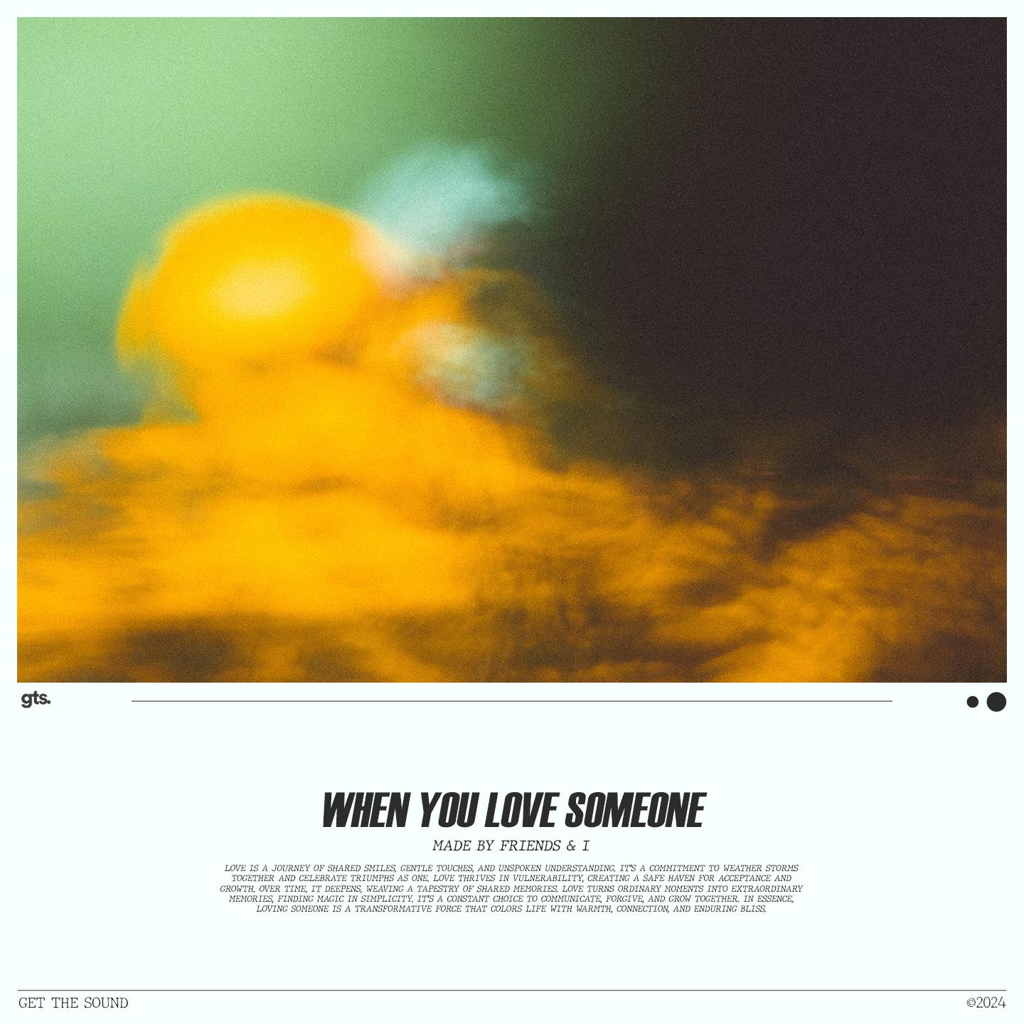 Постер альбома When You Love Someone