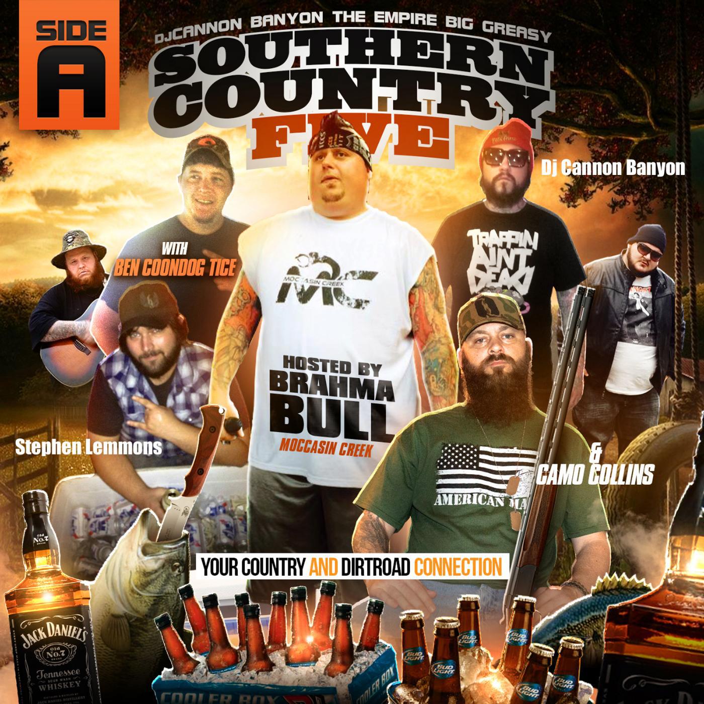 Постер альбома Southern Country, Vol. 5 Hosted by Brahma Bull of Moccasin Creek