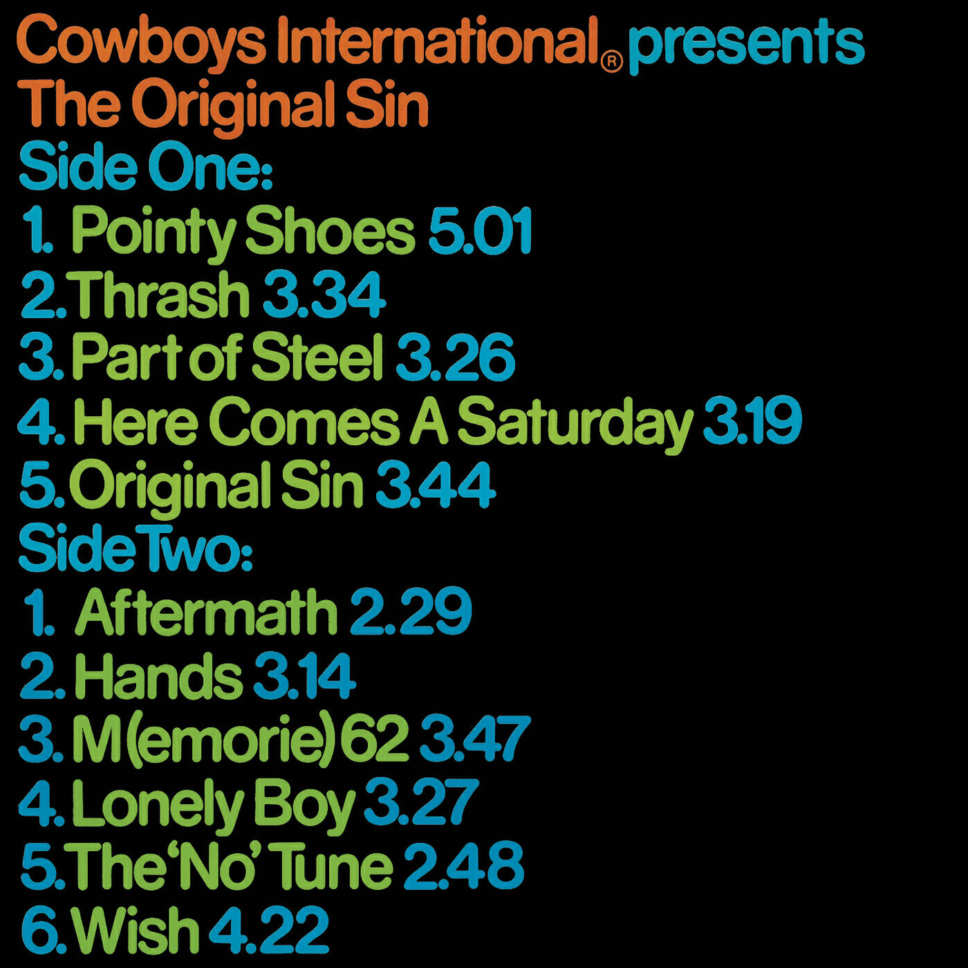 Cowboys International - Thrash