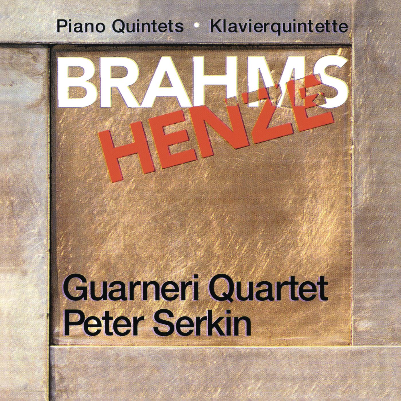 Постер альбома Brahms & Henze: Piano Quintets