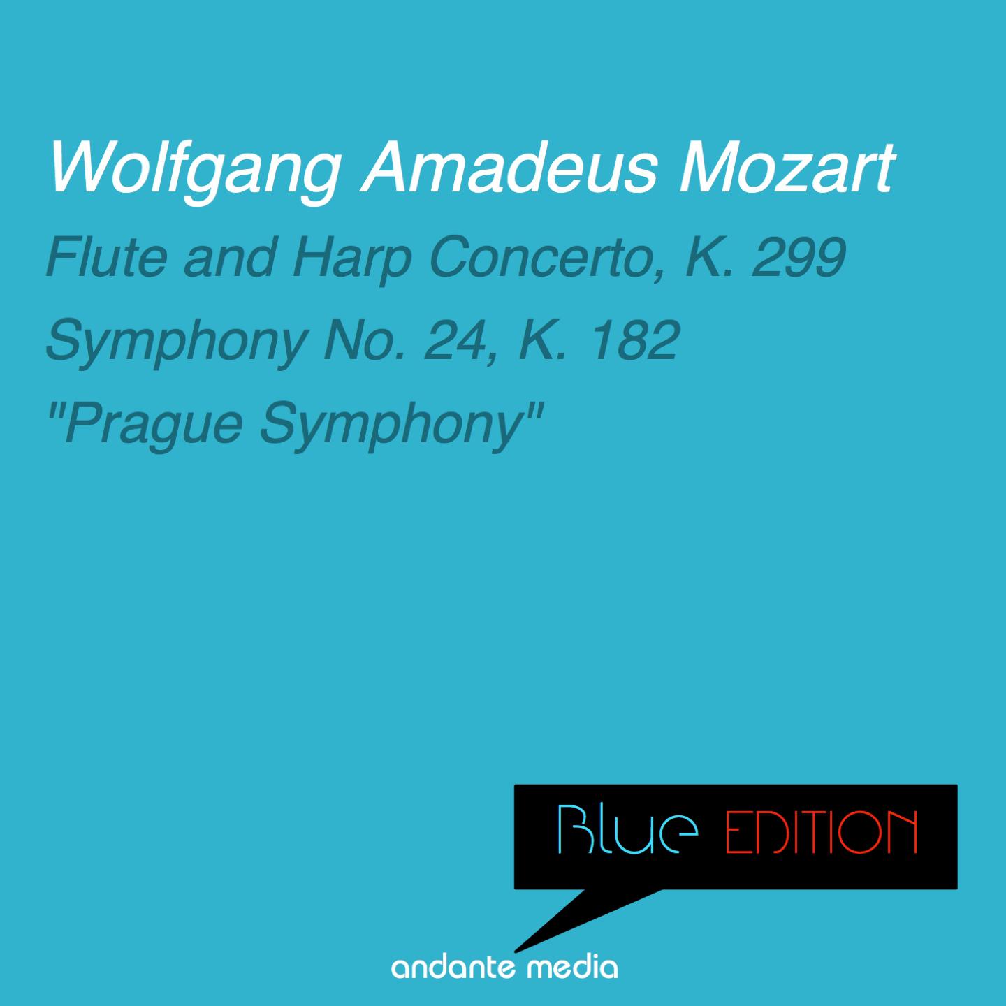 Постер альбома Blue Edition - Mozart: Flute and Harp Concerto, K. 299 & "Prague Symphony"