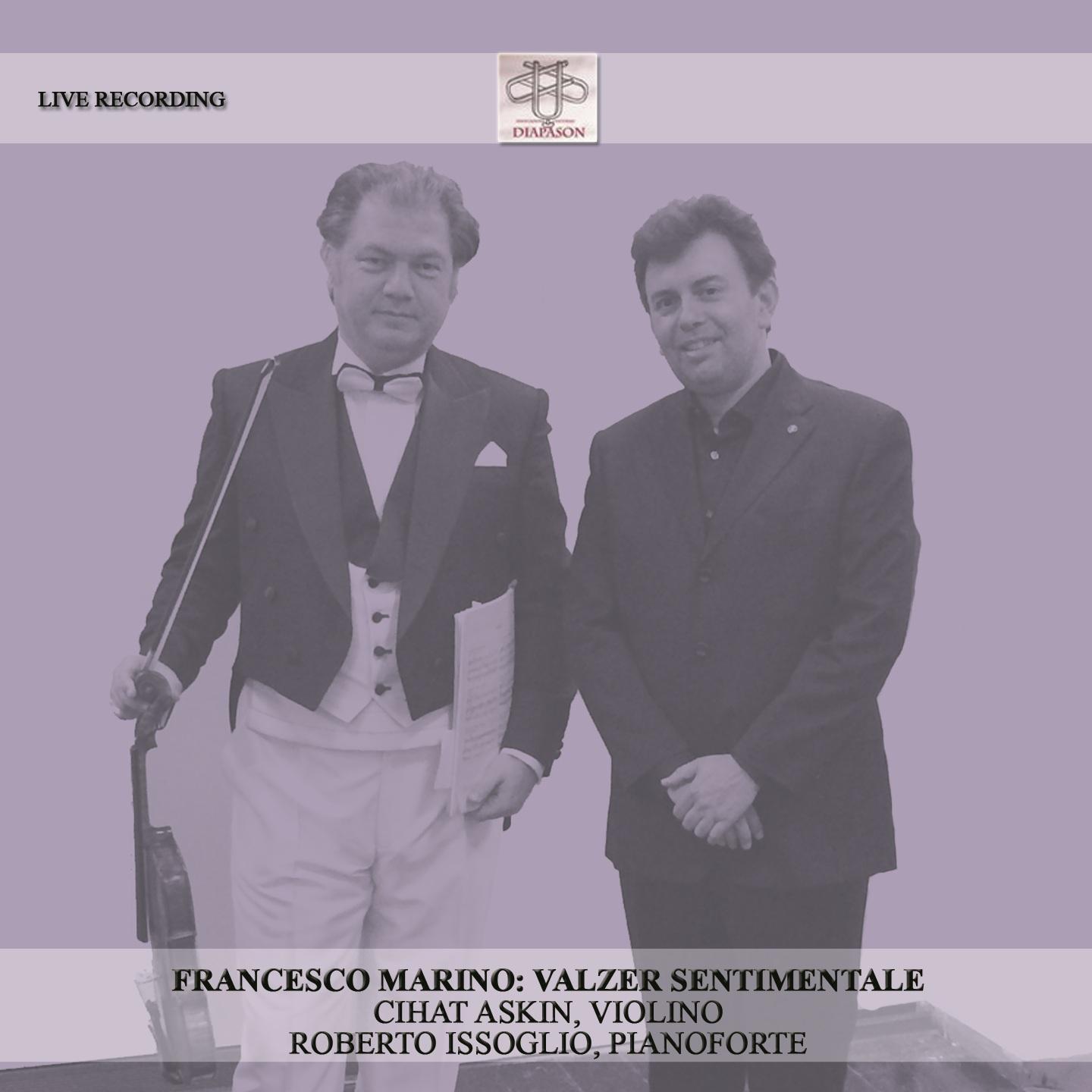 Постер альбома Francesco Marino: Valzer sentimentale