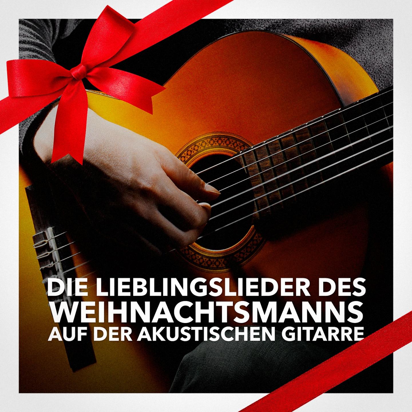 Постер альбома Die Lieblingslieder des Weihnachtsmanns auf der akustischen Gitarre