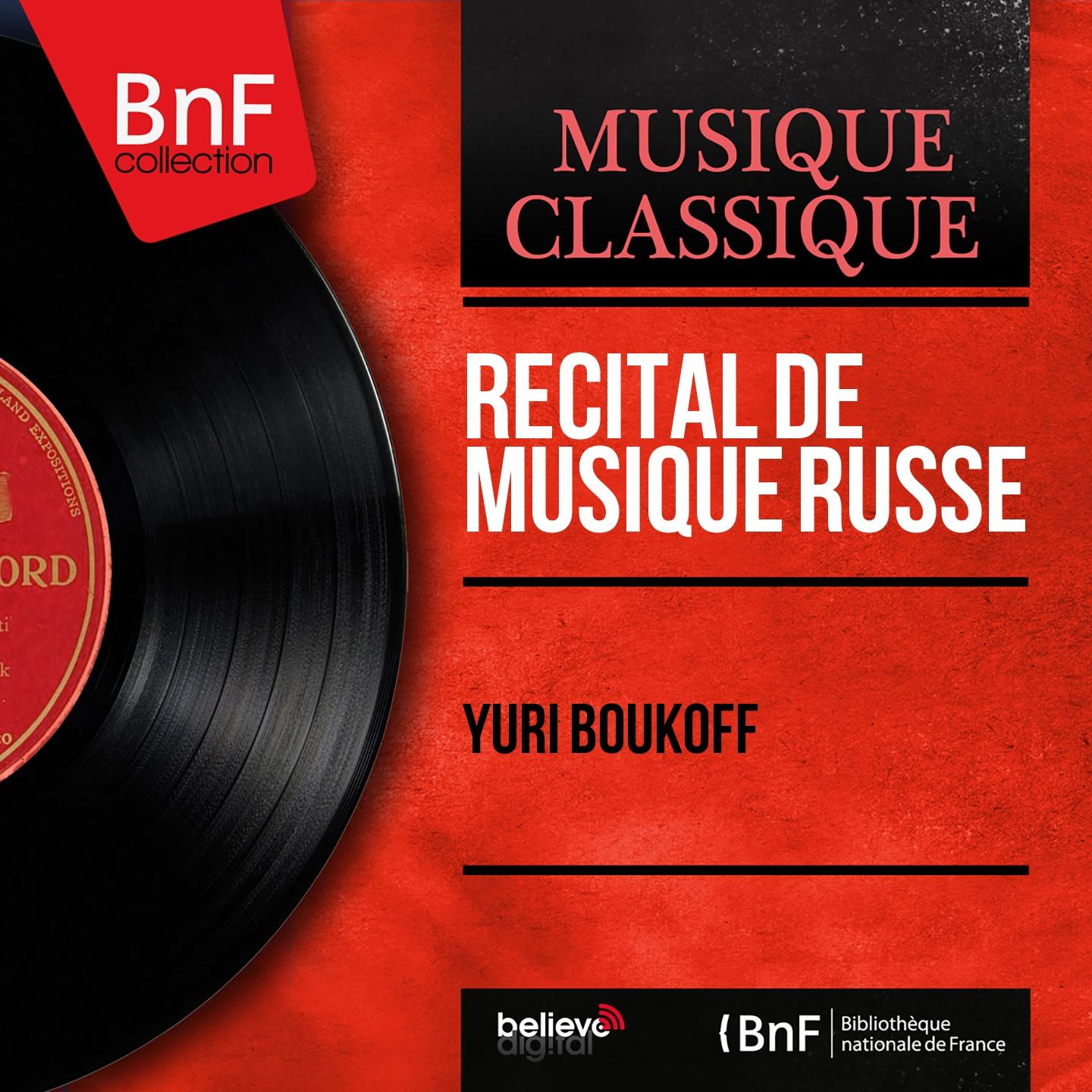 Постер альбома Récital de musique russe (Mono Version)