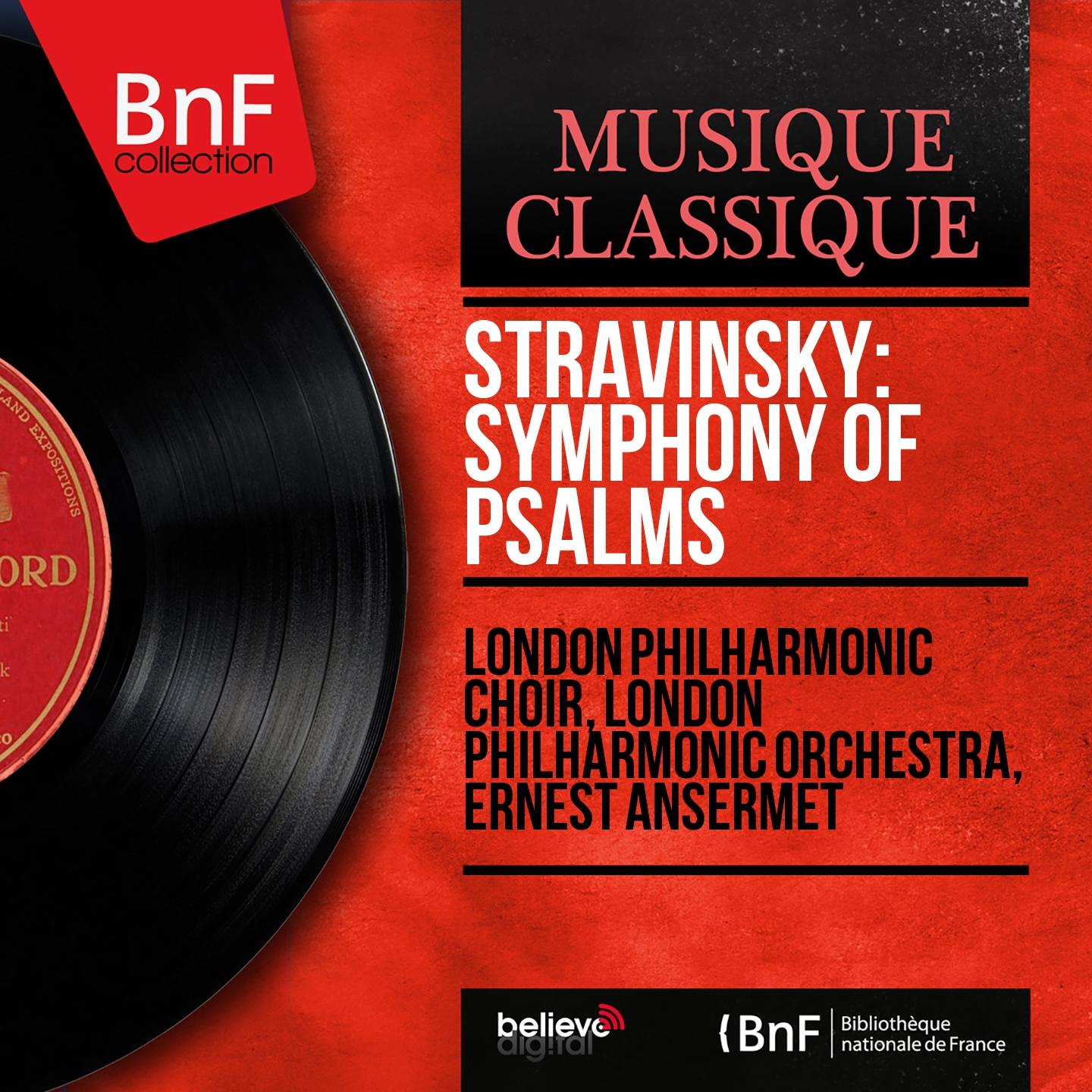 Постер альбома Stravinsky: Symphony of Psalms (Mono Version)