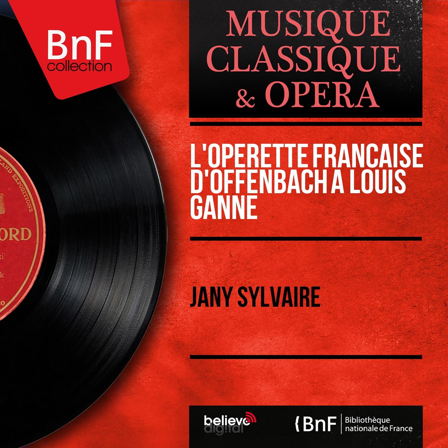 Постер альбома L'opérette française d'Offenbach à Louis Ganne (Mono Version)