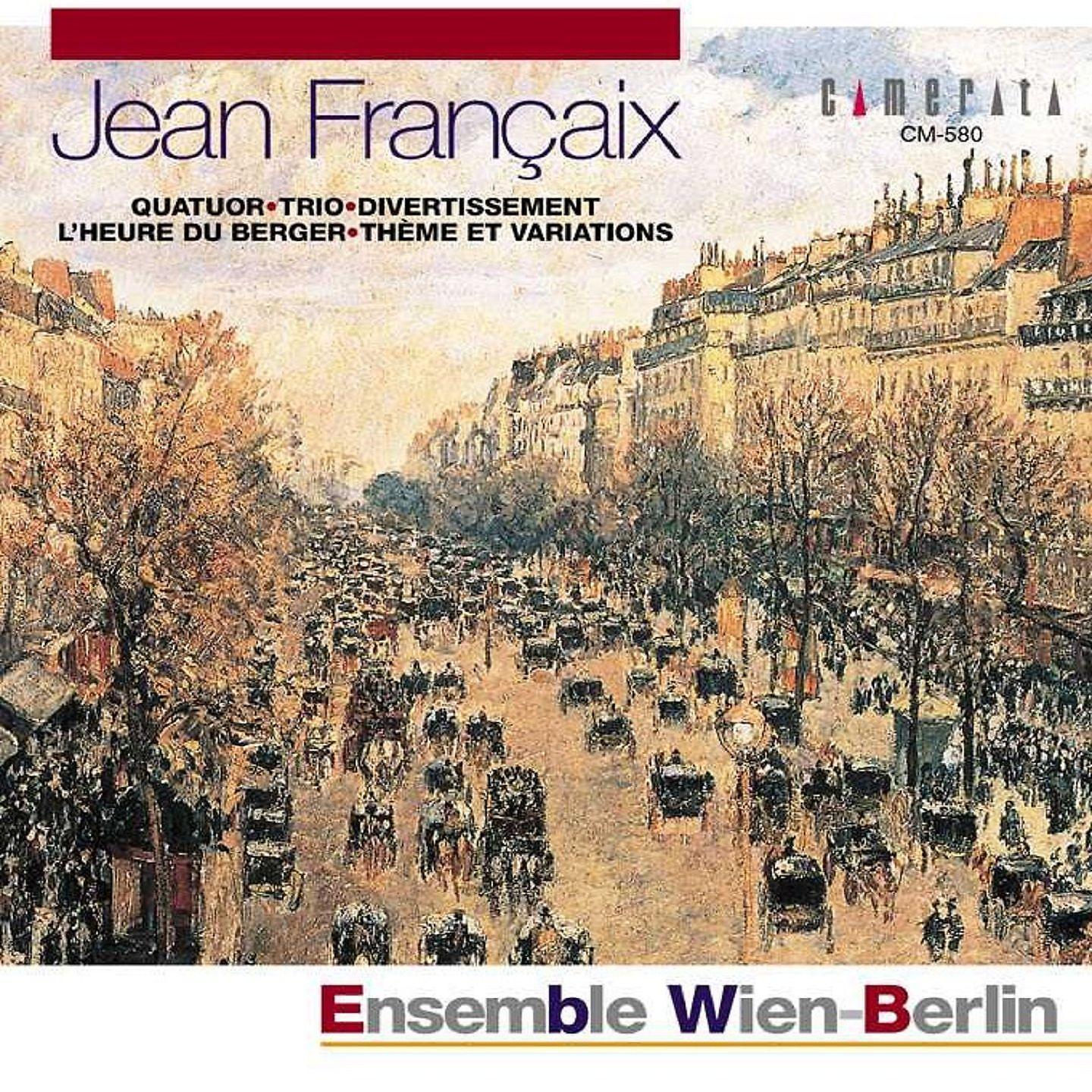 Постер альбома Jean Francaix: Quatuor - Trio & Divertissement