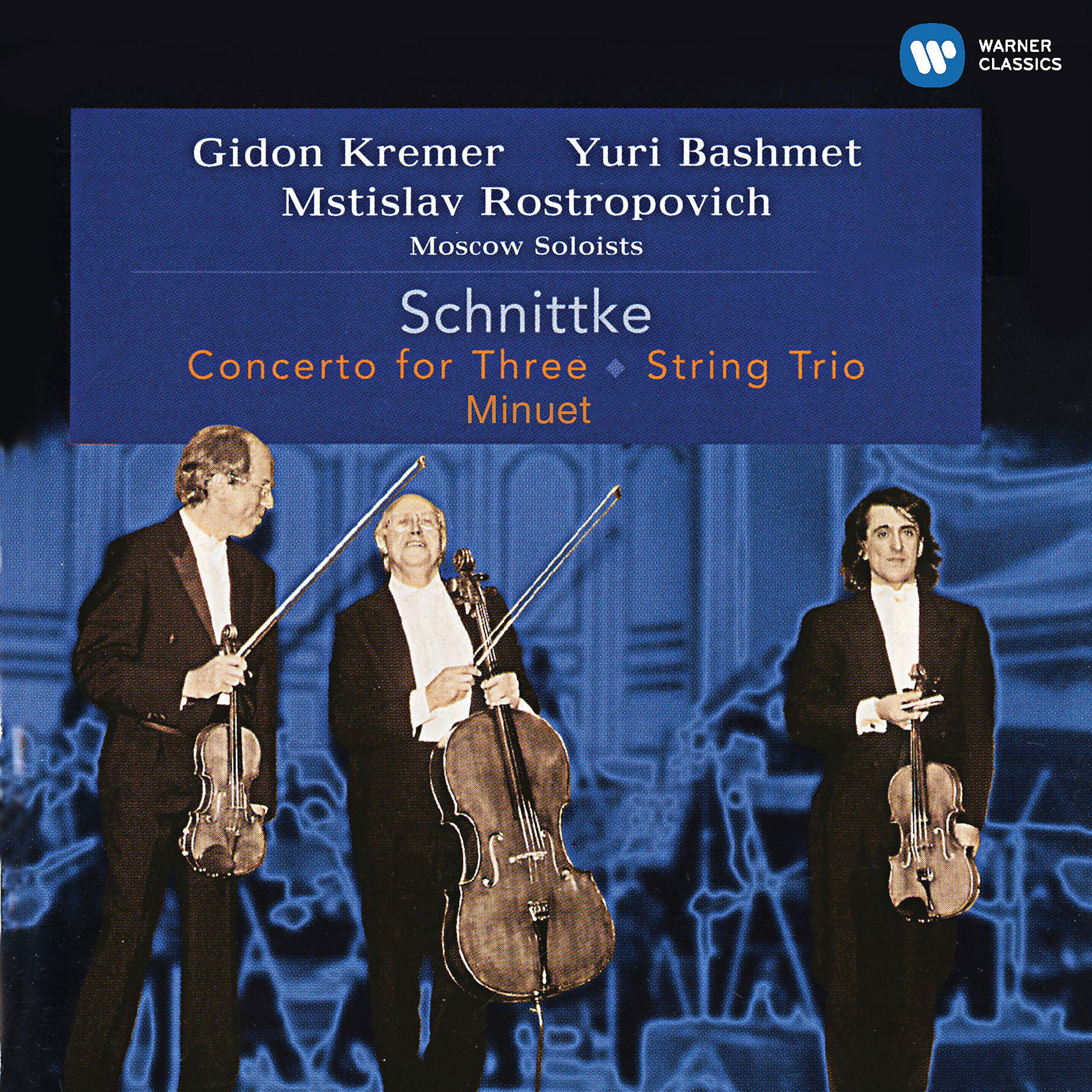 Постер альбома Schnittke: Concerto for Three, String Trio & Minuet (Live)