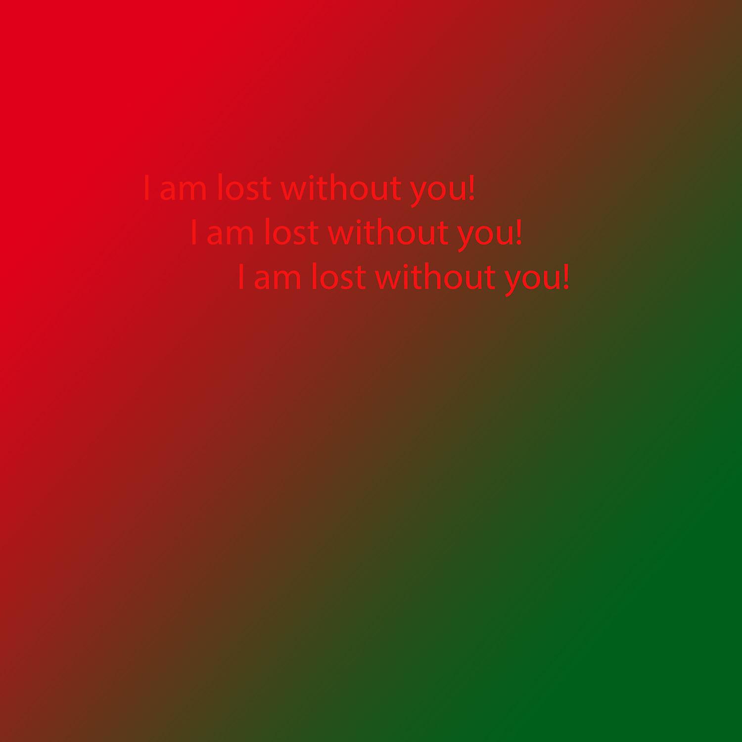 Постер альбома I Am Lost Without You