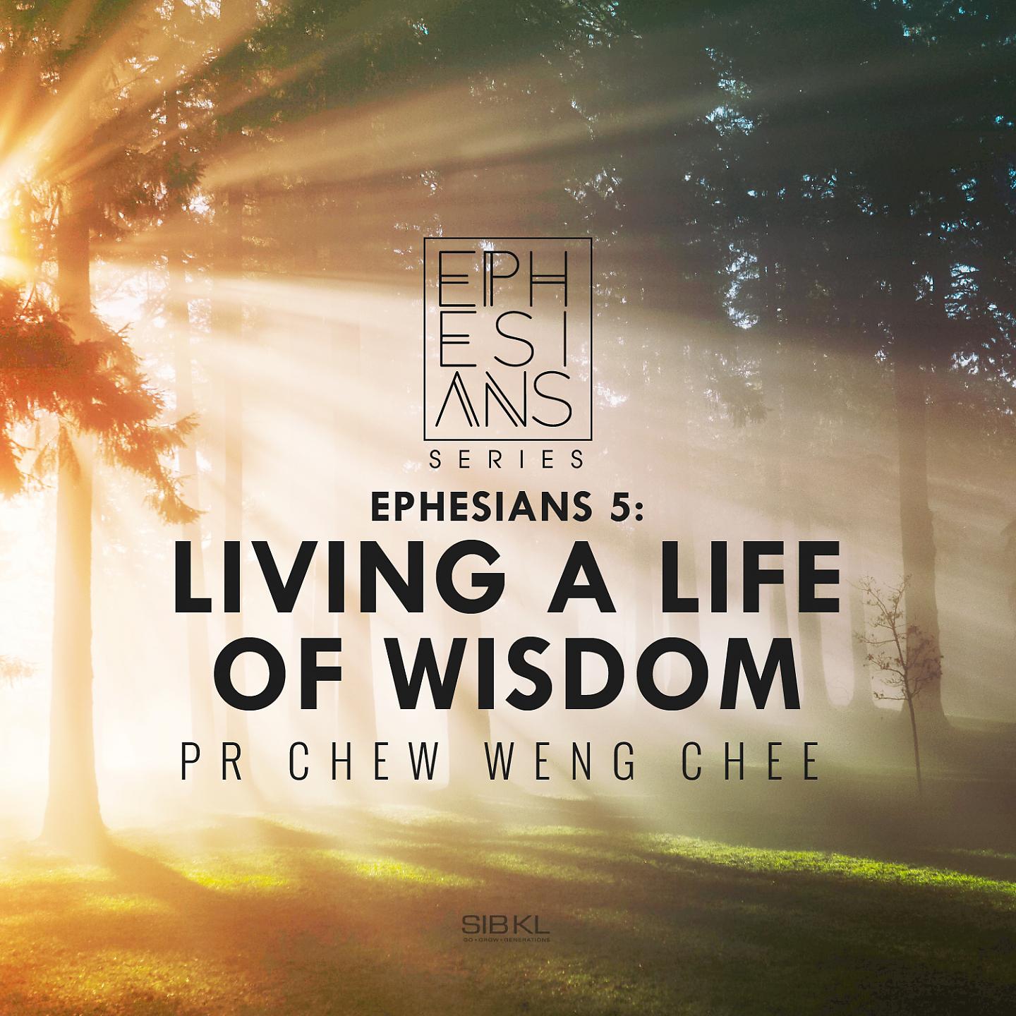 Постер альбома Ephesians 5: Living a Life of Wisdom