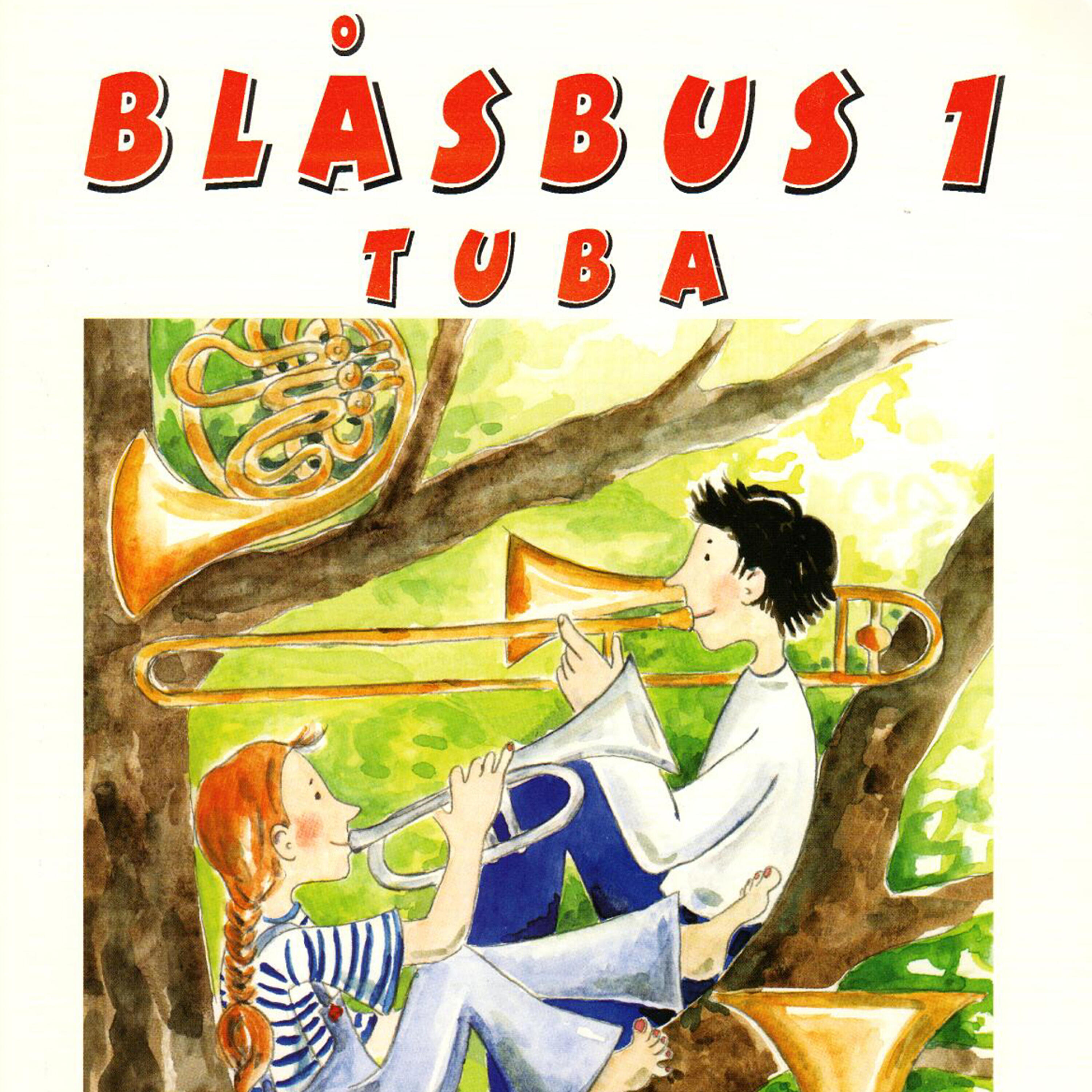 Blåsbus 1 tuba - Red stamp