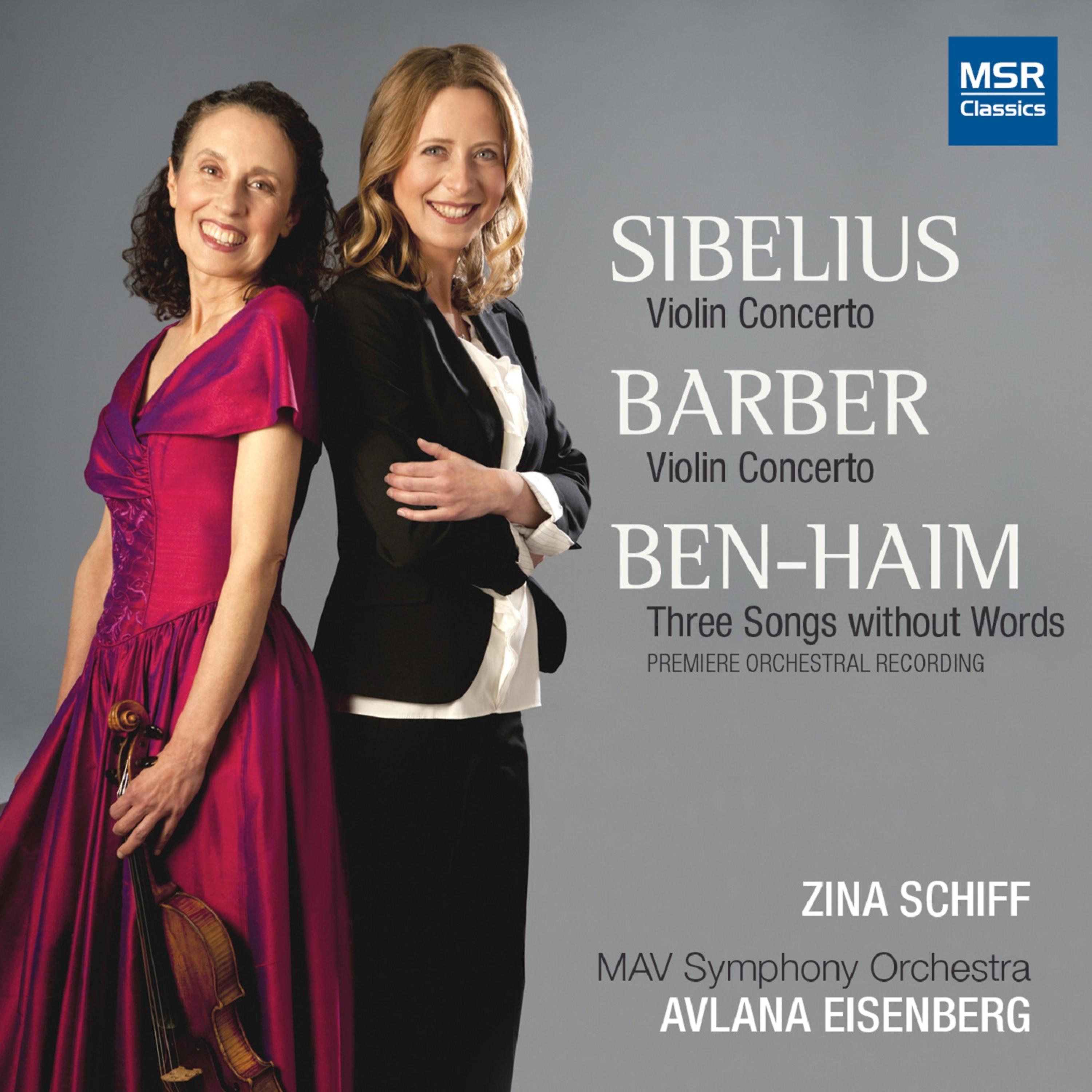 Постер альбома Sibelius and Barber: Violin Concertos