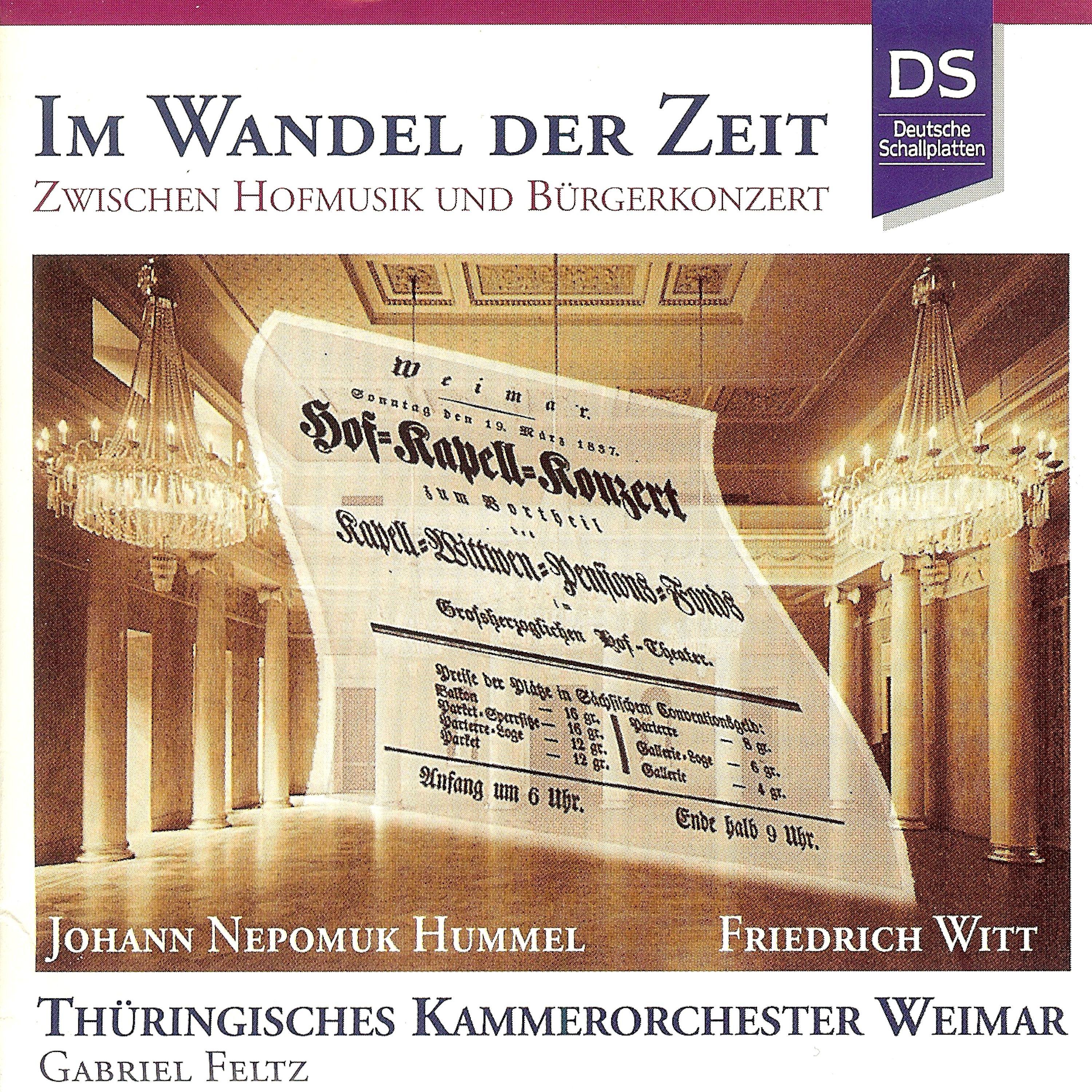 Постер альбома Hummel & Witt: Im Wandel Der Zeit