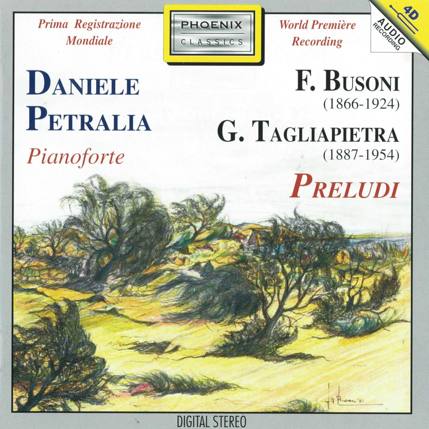 Постер альбома Ferruccio Busoni, Gino Tagliapietra: Preludi