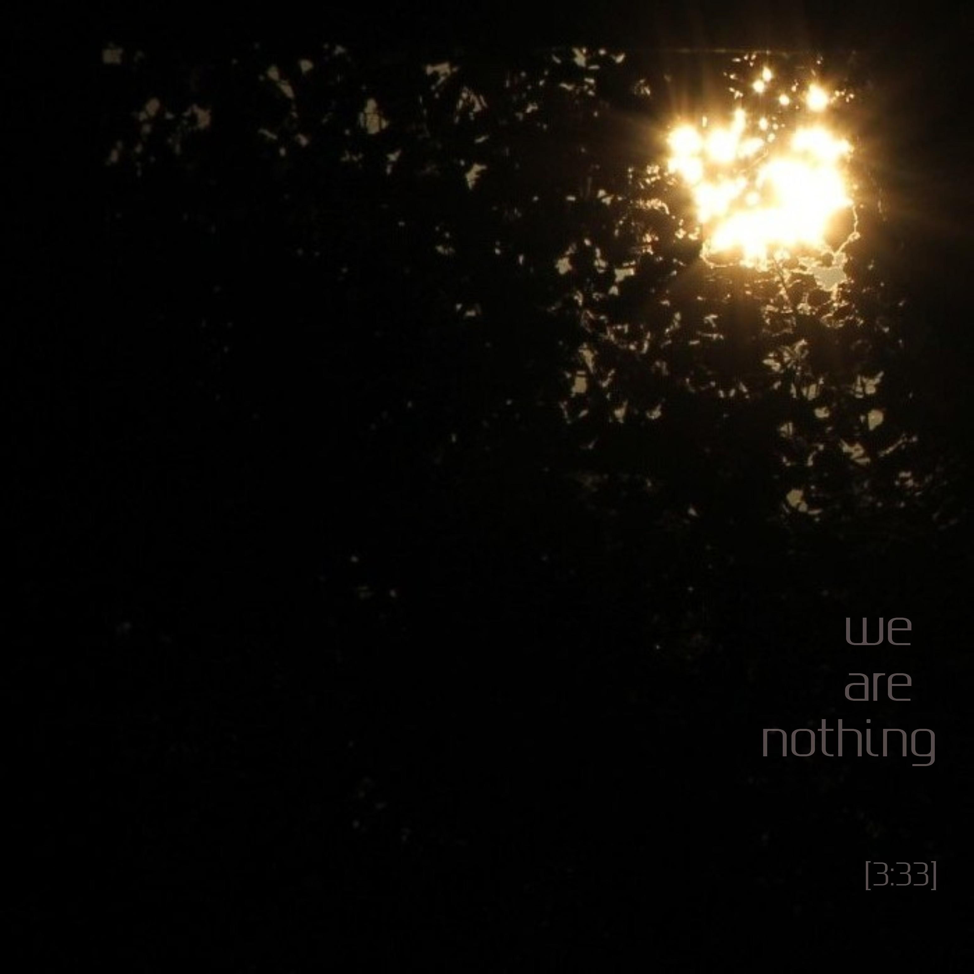 Постер альбома We Are Nothing