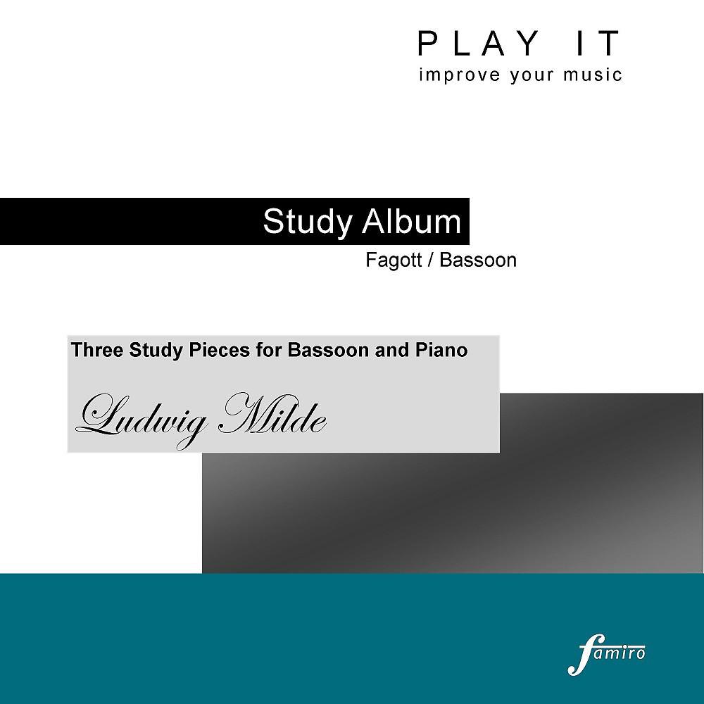 Постер альбома Three Study Pieces for Bassoon and Piano (Piano Accompaniment - Concert pitch a' = 443 Hz)