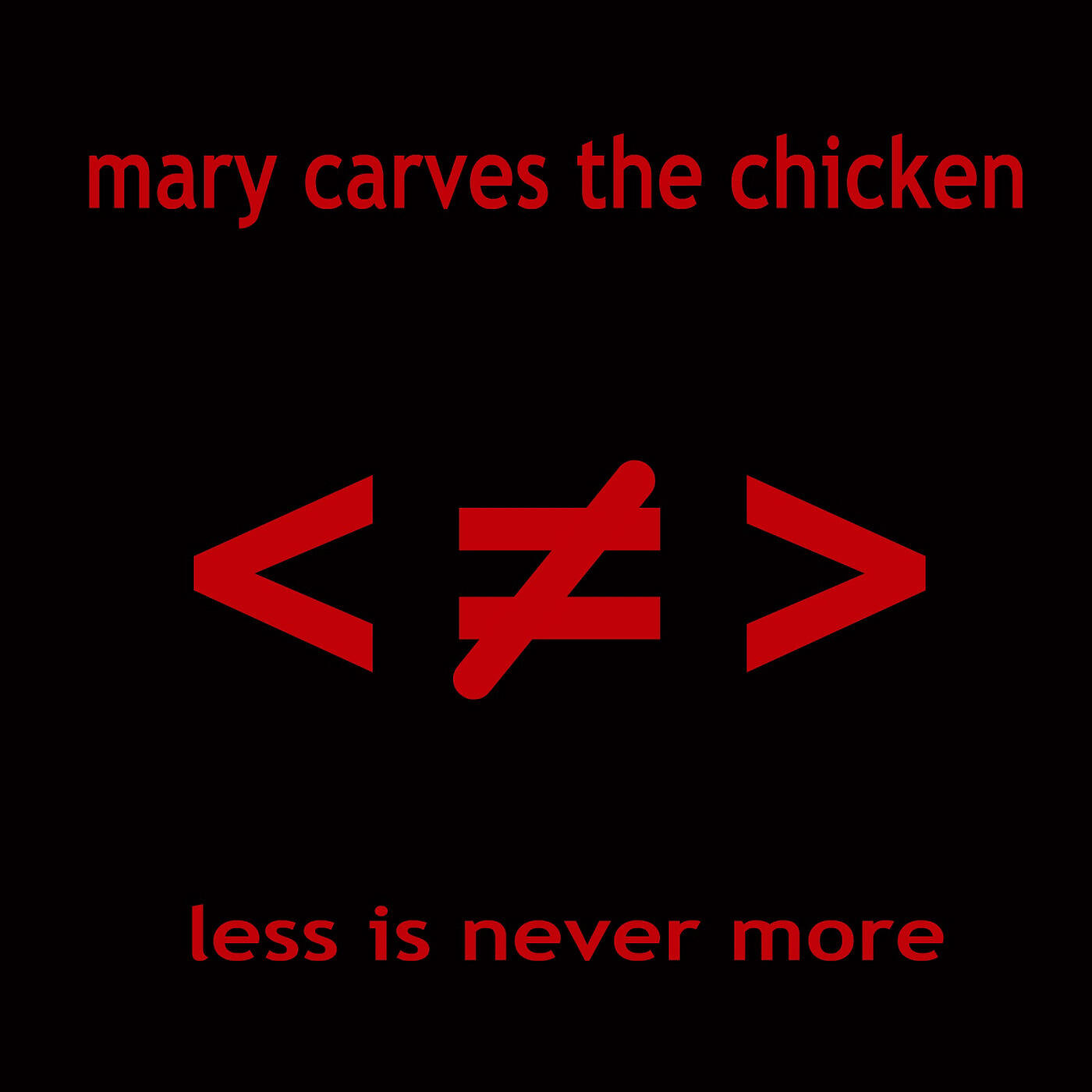 MARY CARVES THE CHICKEN - Best Three Weeks of My Life