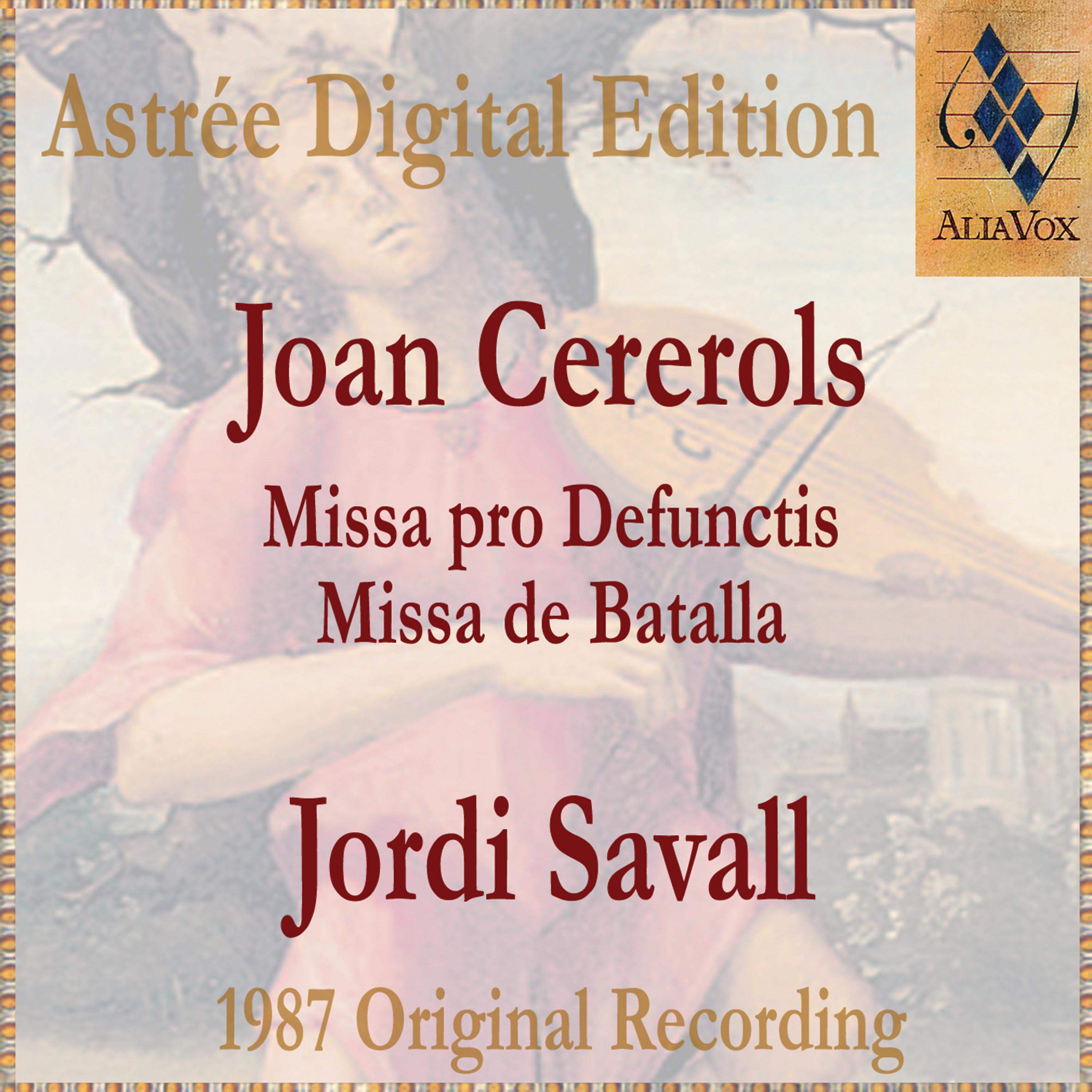 Постер альбома Joan Cererols: Missa Pro Defunctis / Missa De Batalla