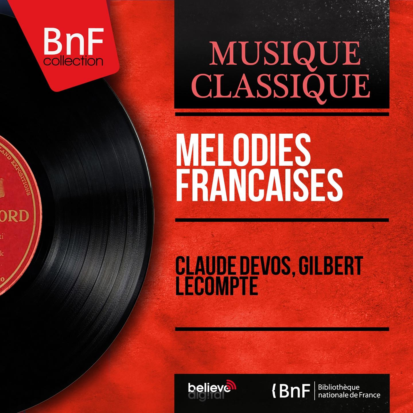 Постер альбома Mélodies françaises (Mono Version)