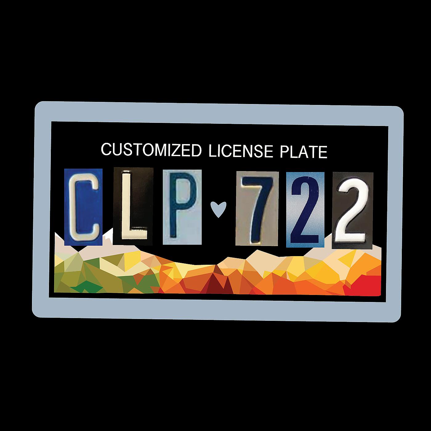 Постер альбома Customized License Plate