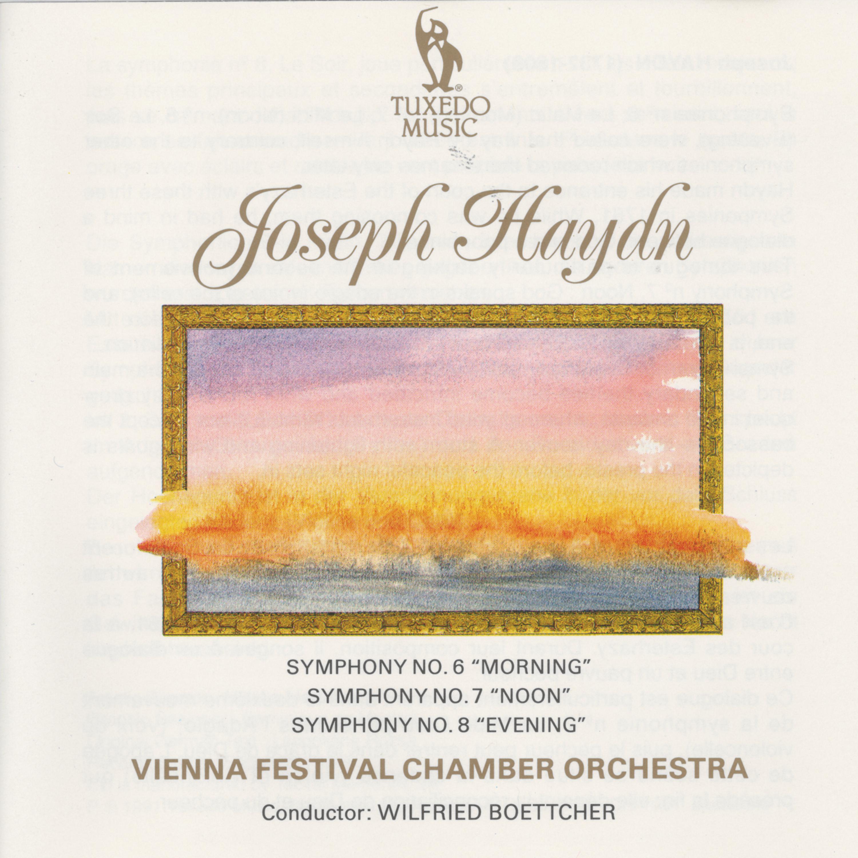Постер альбома Haydn: Symphony No. 6, Hob I:6 "Morning", No. 7, Hob I:7 "Noon" & No. 8, Hob I:8 "Evening"