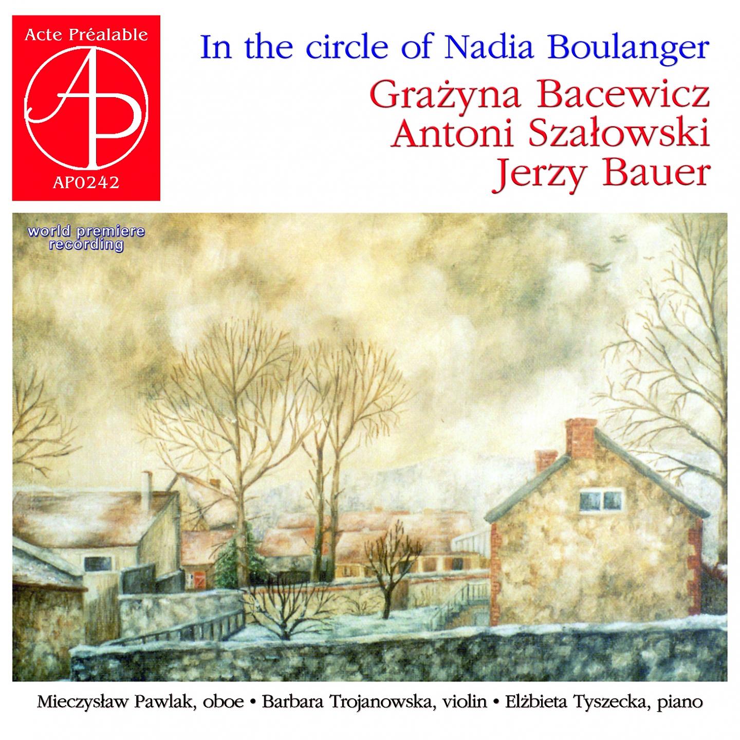 Постер альбома In the circle of Nadia Boulanger
