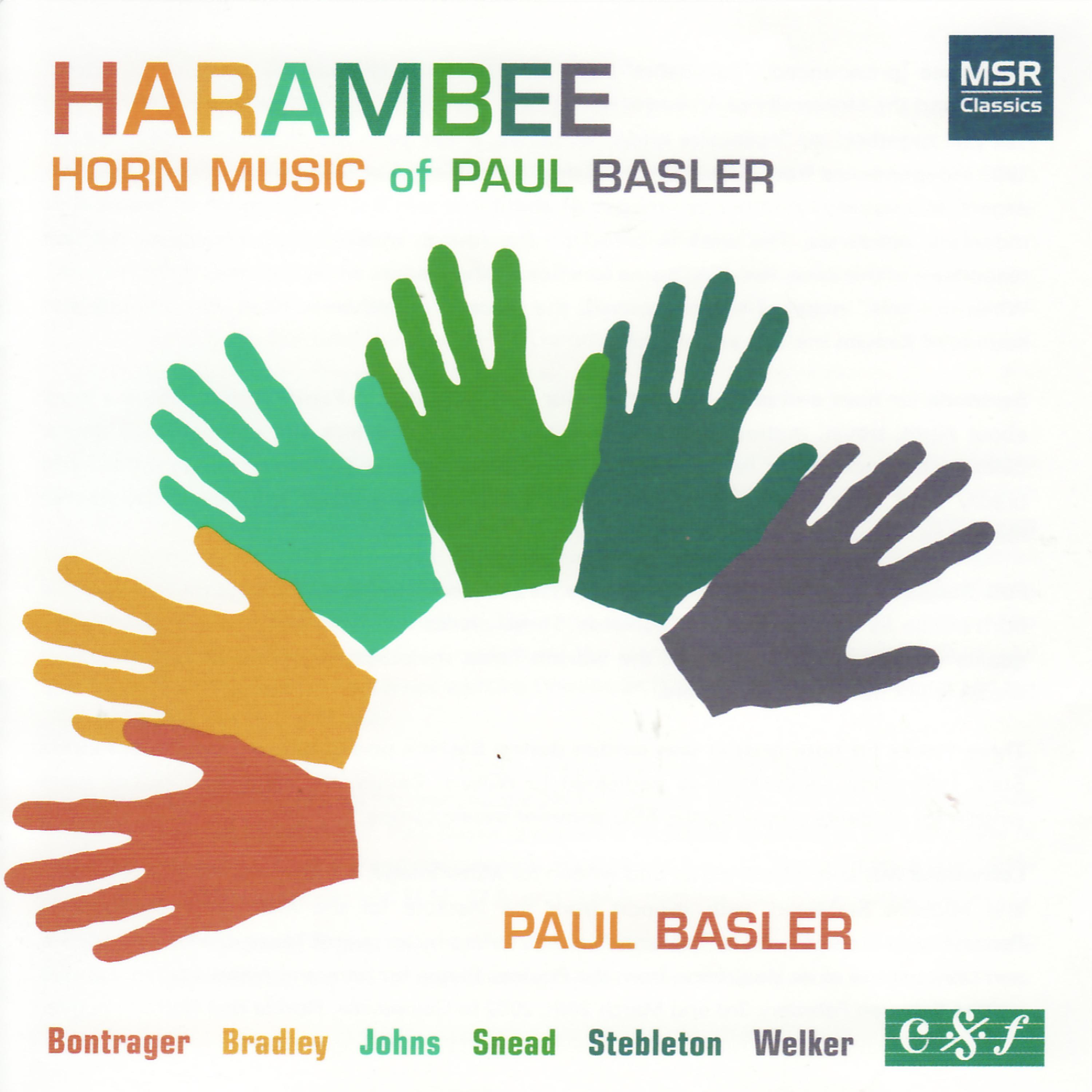 Постер альбома Harambee - Horn Music of Paul Basler