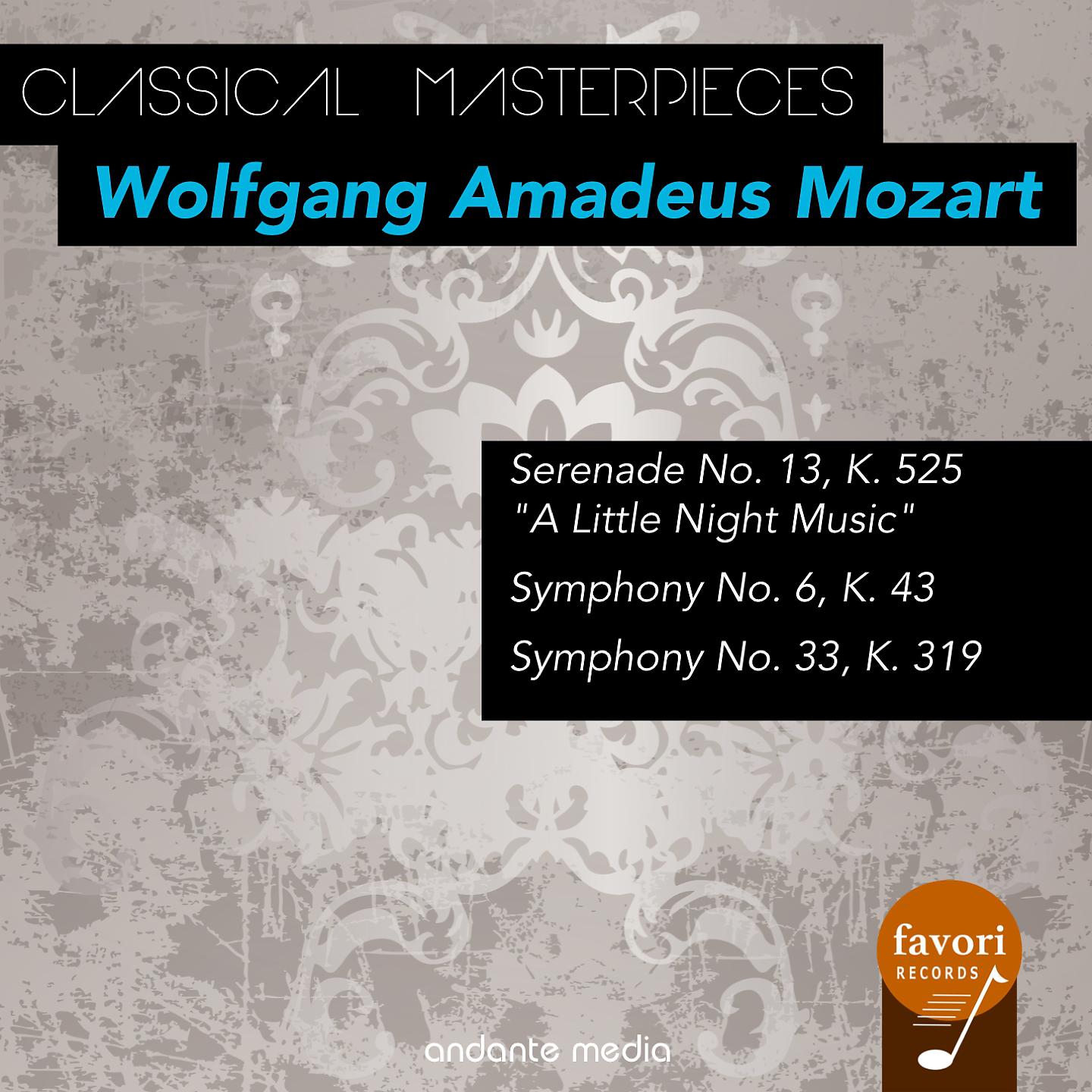 Постер альбома Classical Masterpieces - Wolfgang Amadeus Mozart with "A Little Night Music"