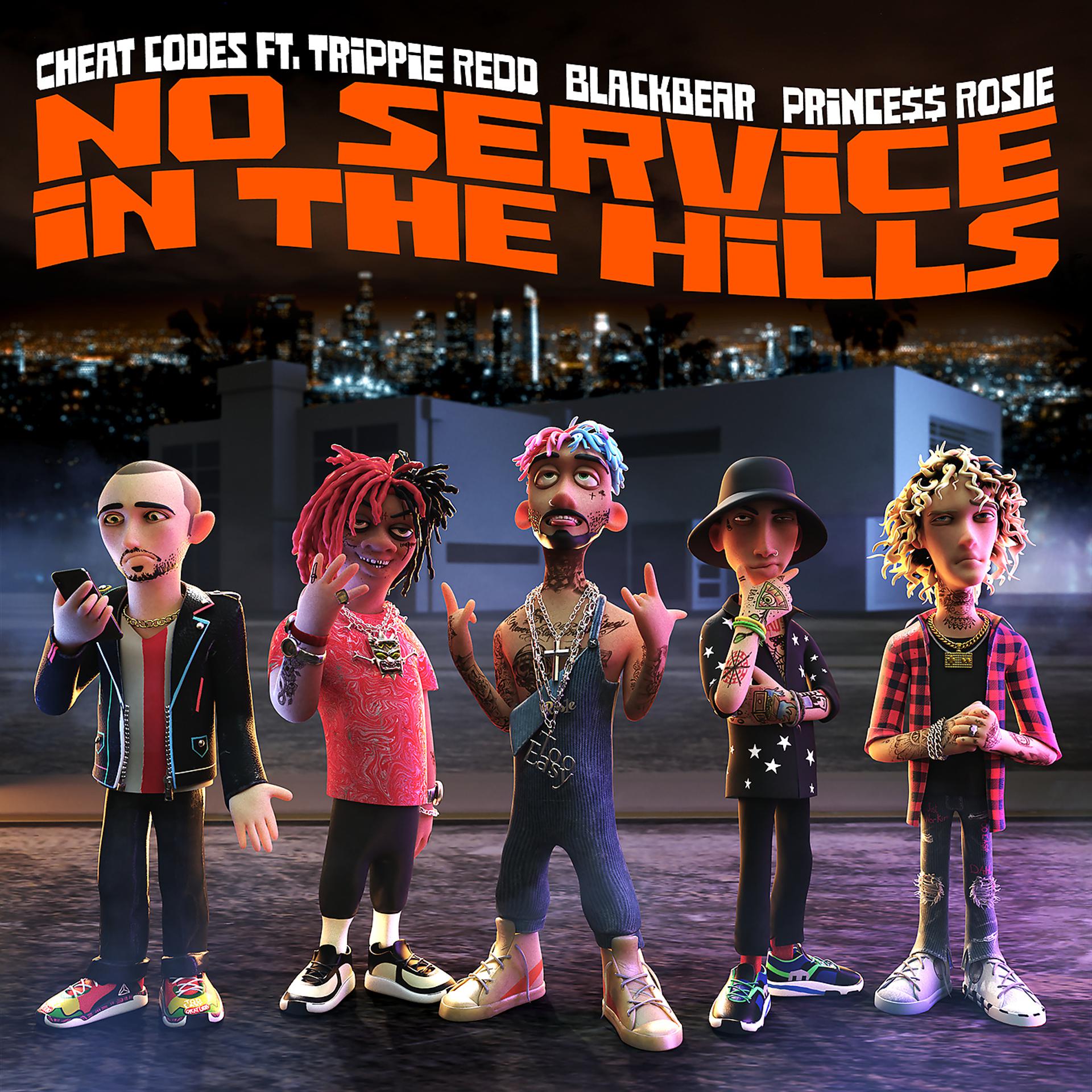 Постер альбома No Service In The Hills (feat. Trippie Redd, Blackbear, PRINCE$$ ROSIE)