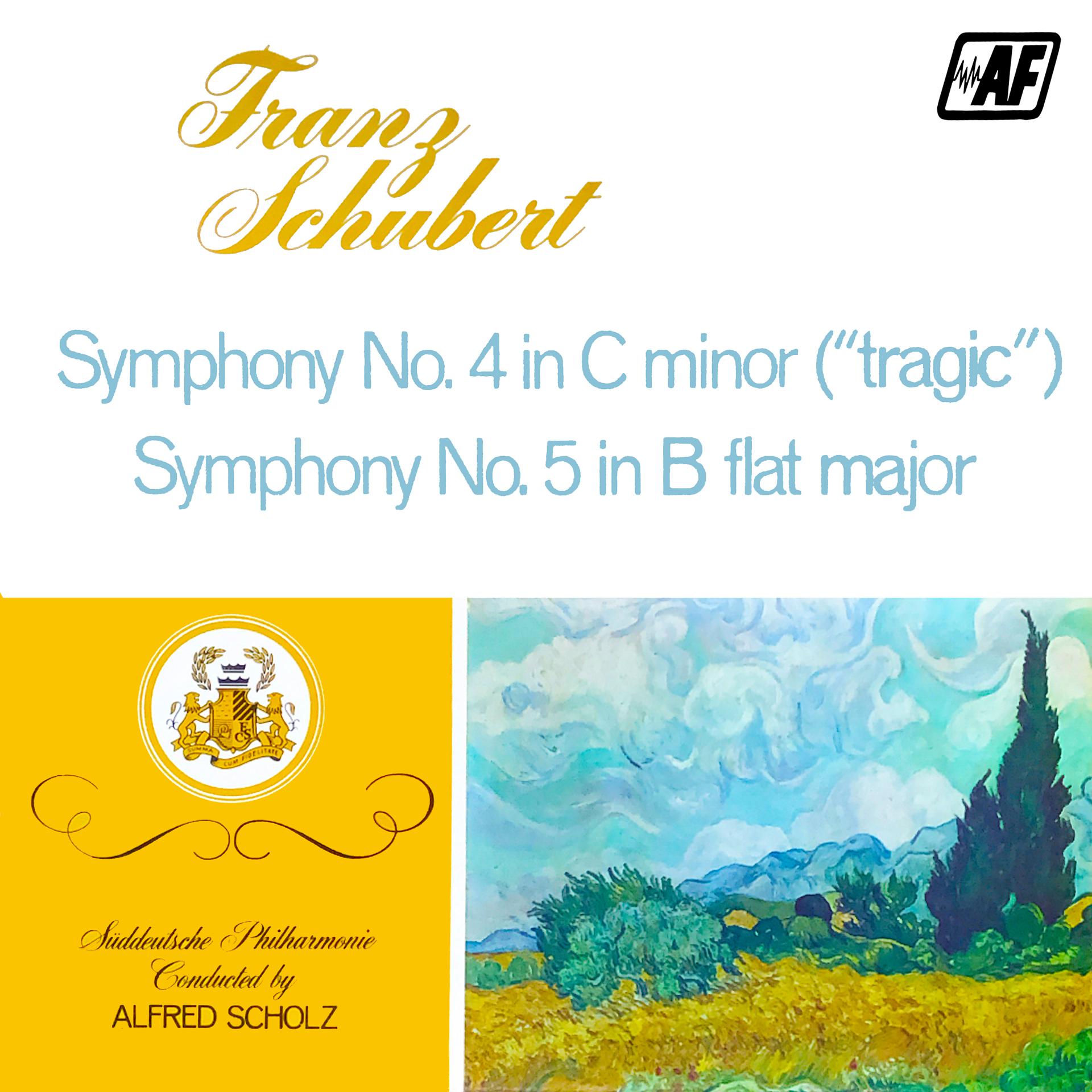 Постер альбома Symphony No. 4 in C Minor, Symphony No. 5 in B Flat Major