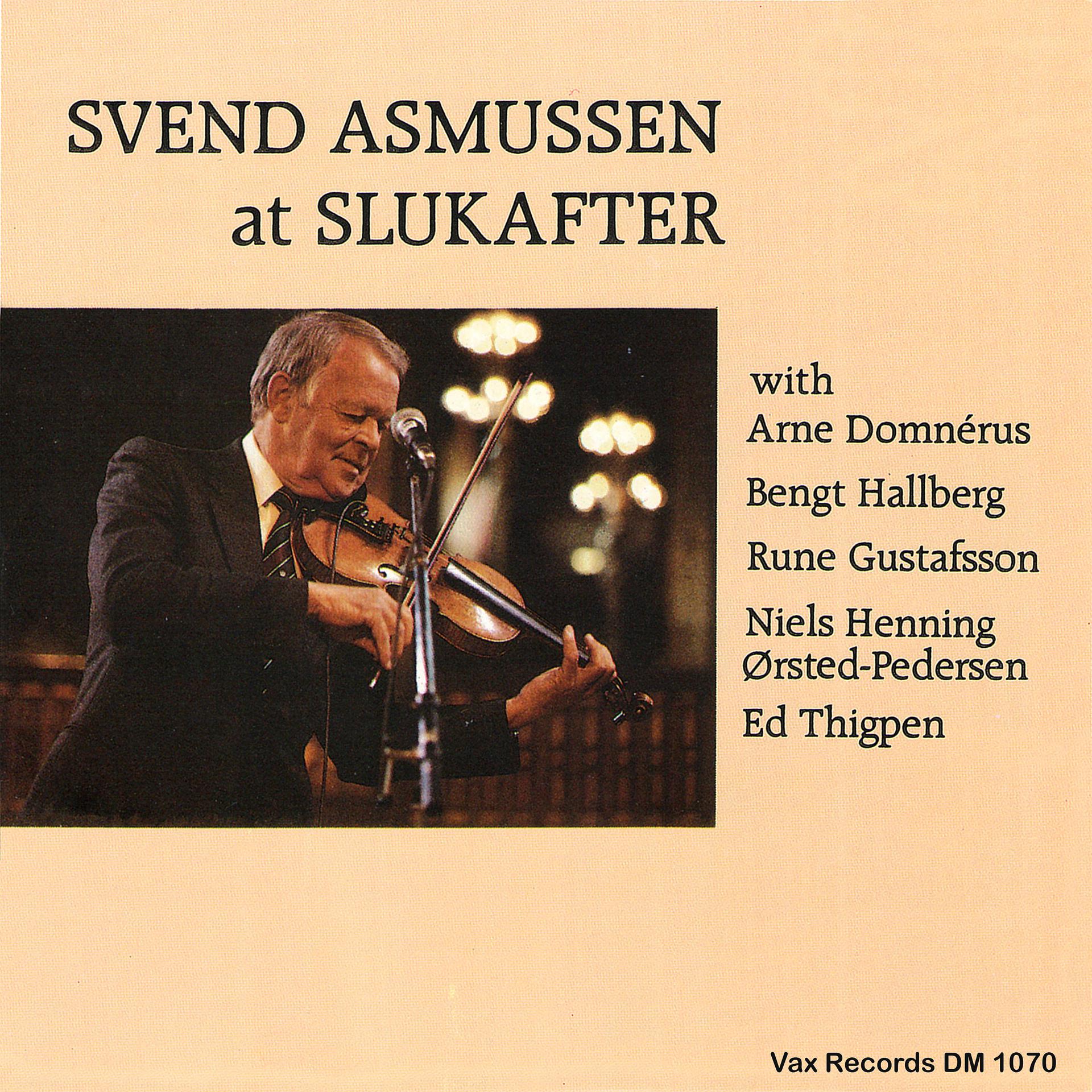 Постер альбома Svend Asmussen at Slukafter