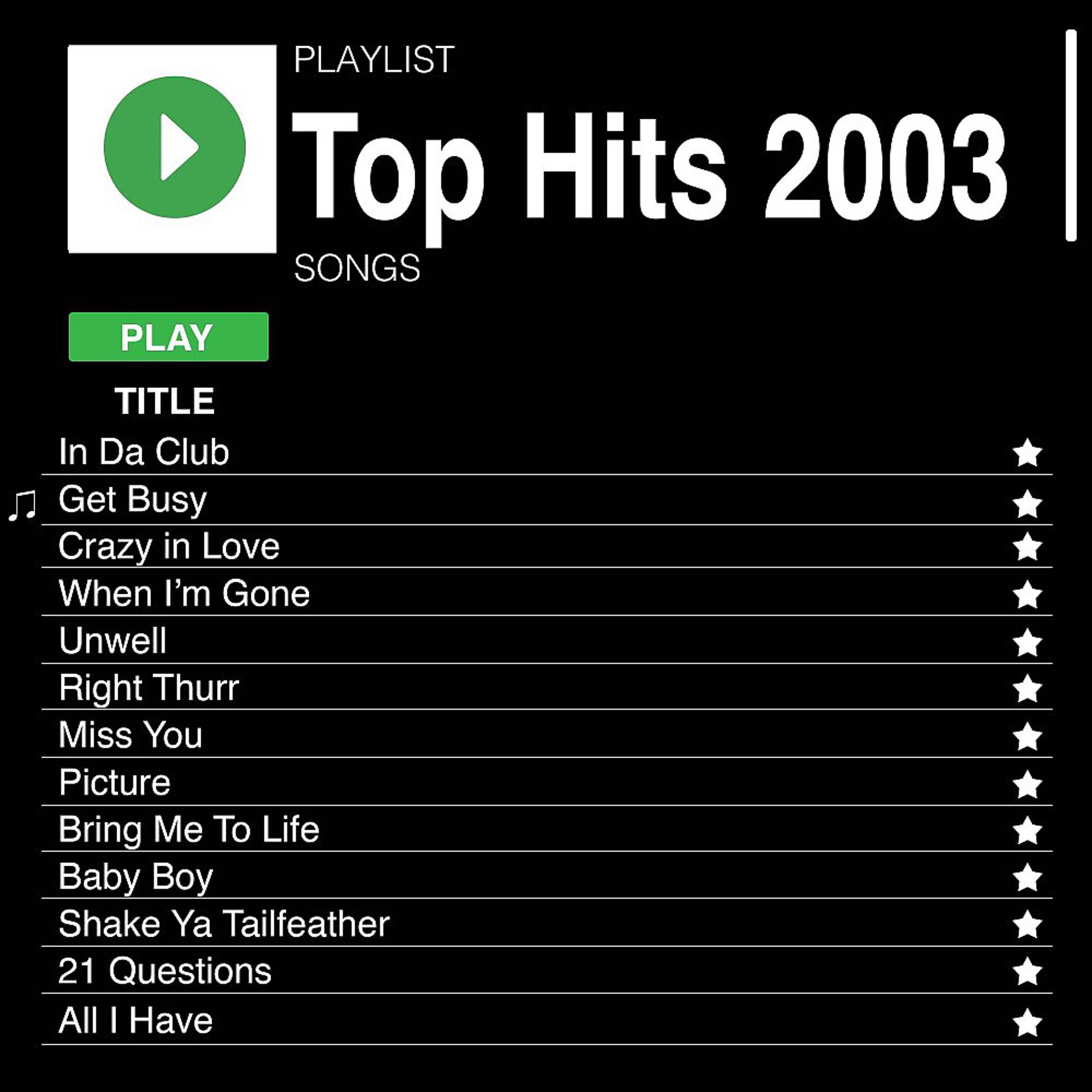 Постер альбома Top Hits 2003