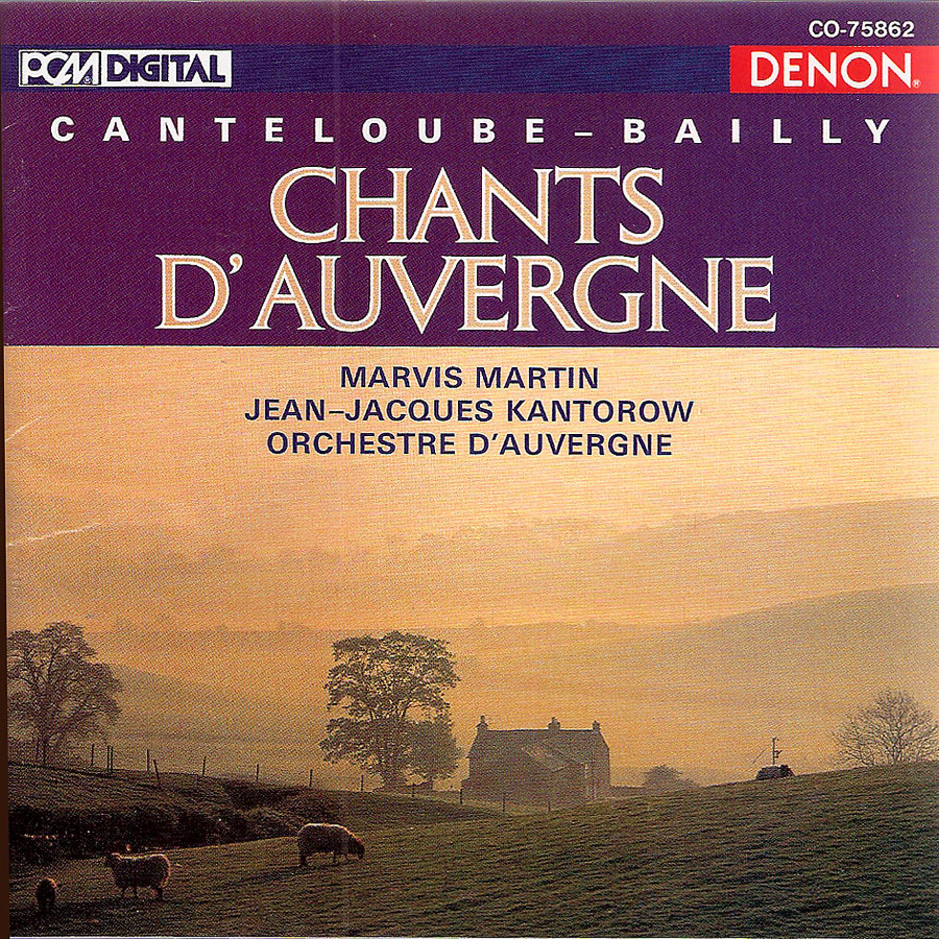 Постер альбома Canteloube : Chants d'Auvergne