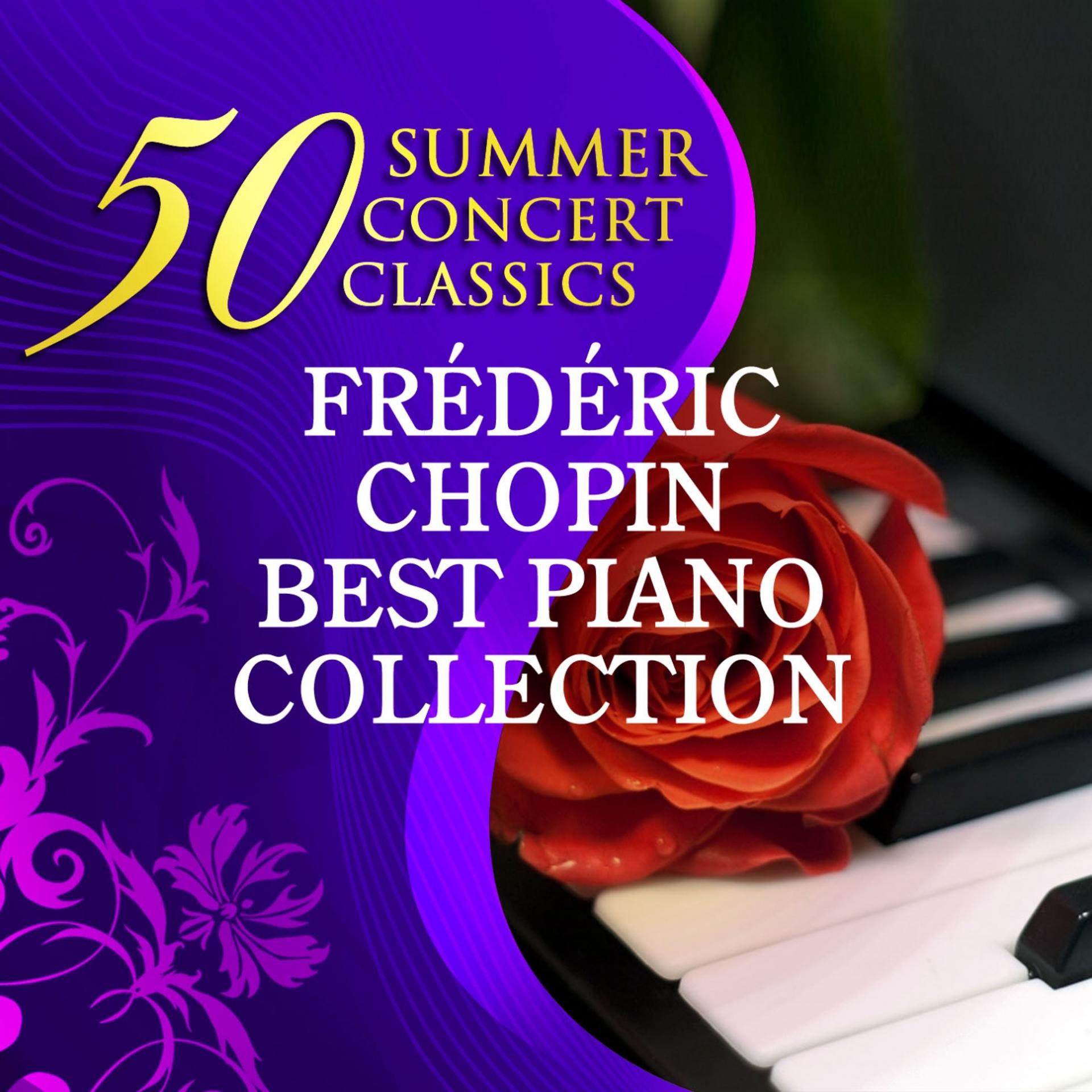 Постер альбома 50 Summer Concert Classics: Frédéric Chopin - Best Piano Collection
