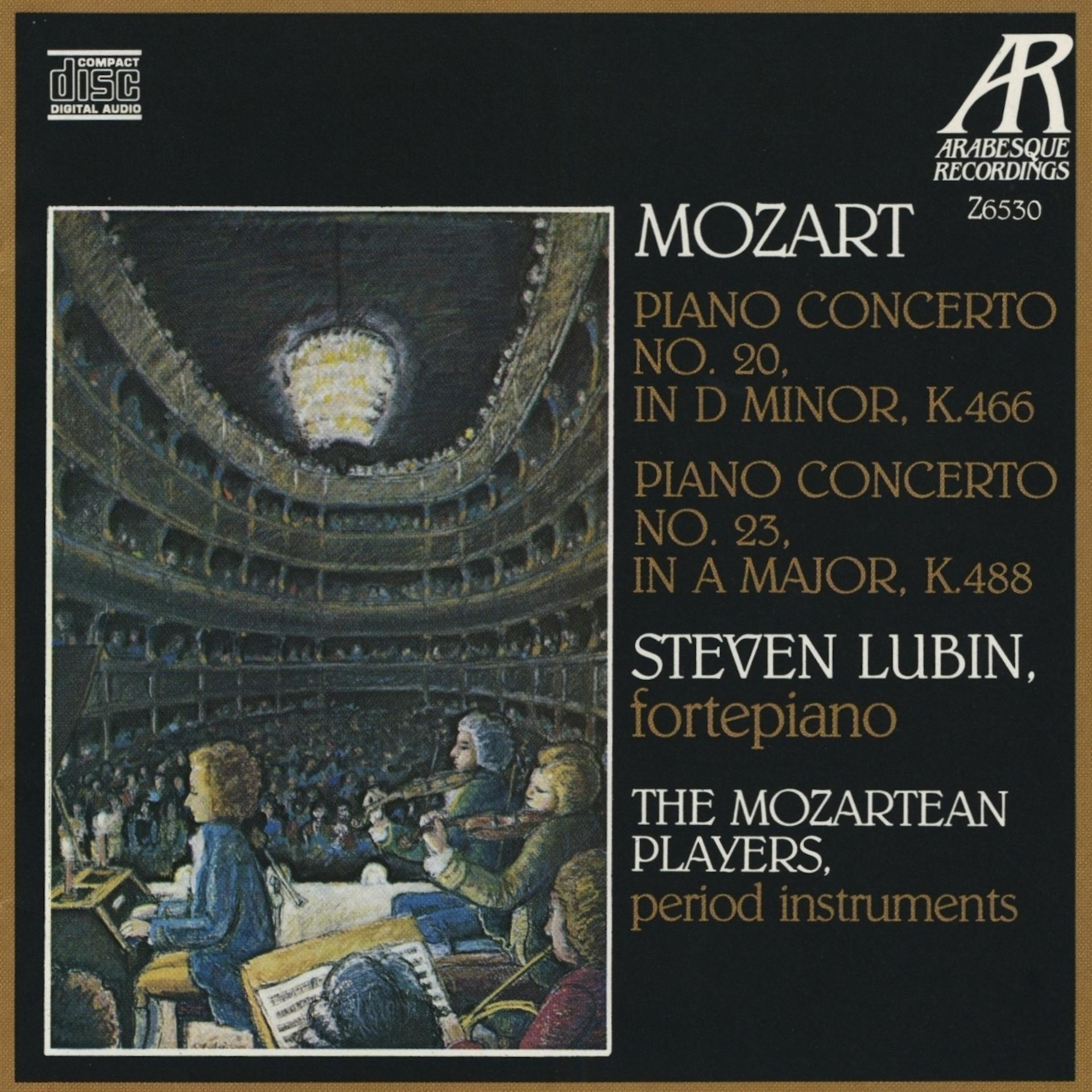 Постер альбома Mozart: Piano Concertos No.20 in D Minor, K.466 and No.23 in A Major, K.488