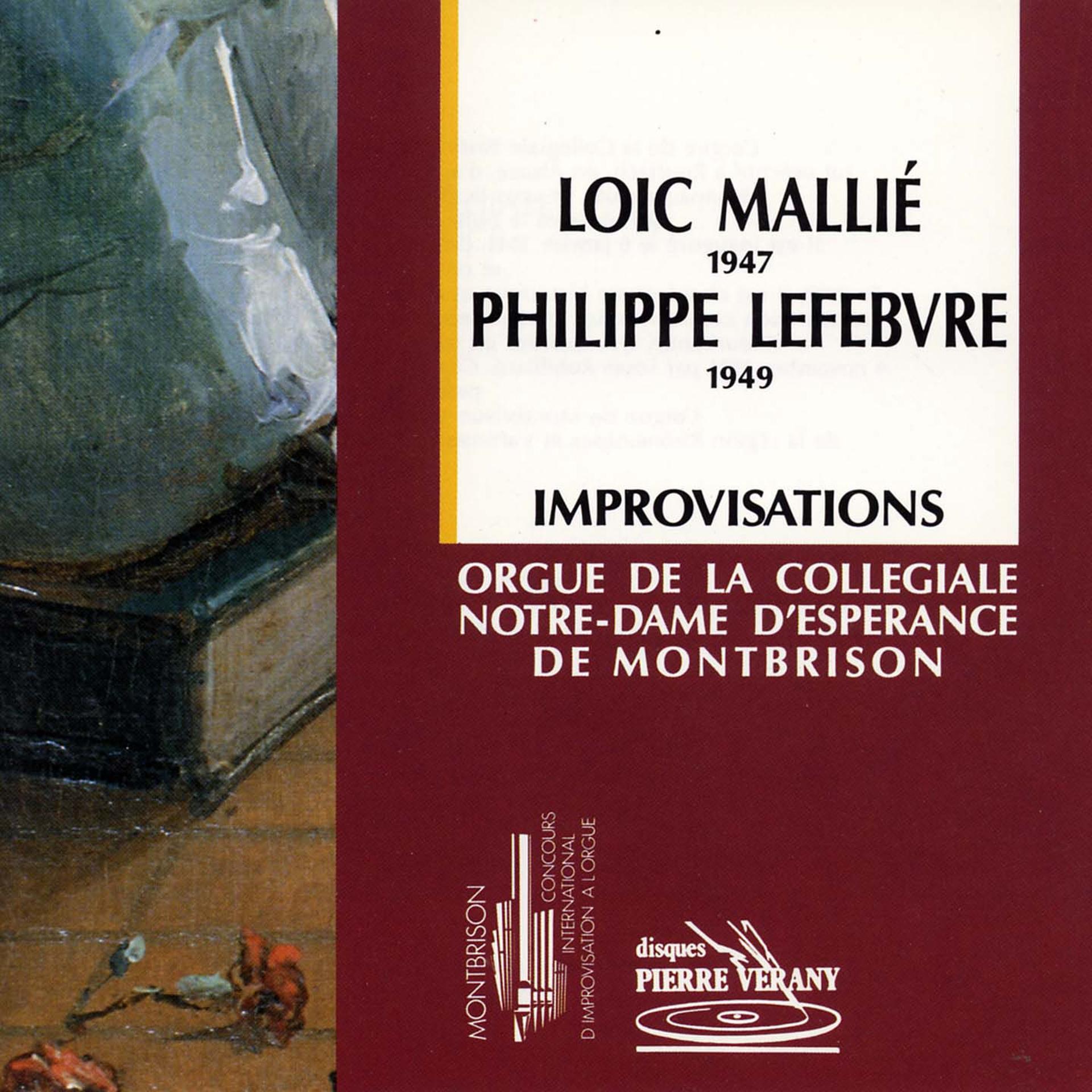 Постер альбома Mallié - Lefèbvre : Improvisations à l'ogue