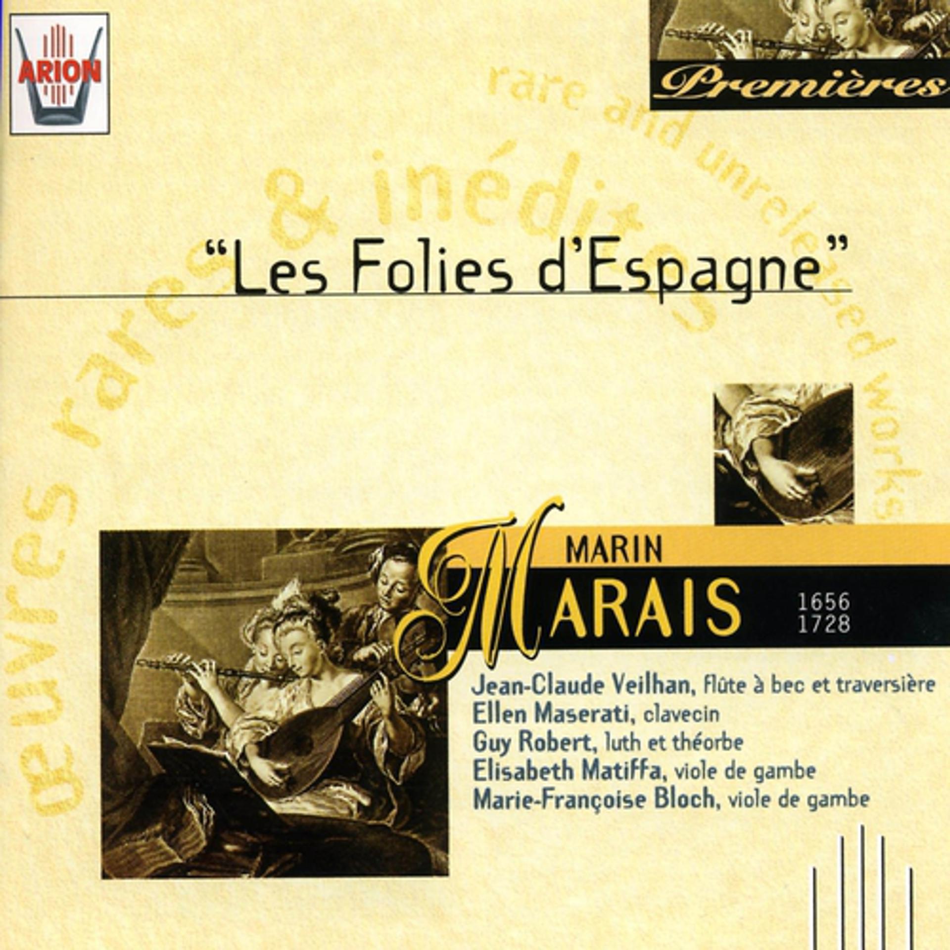 Постер альбома Marais : Les folies d'Espagne