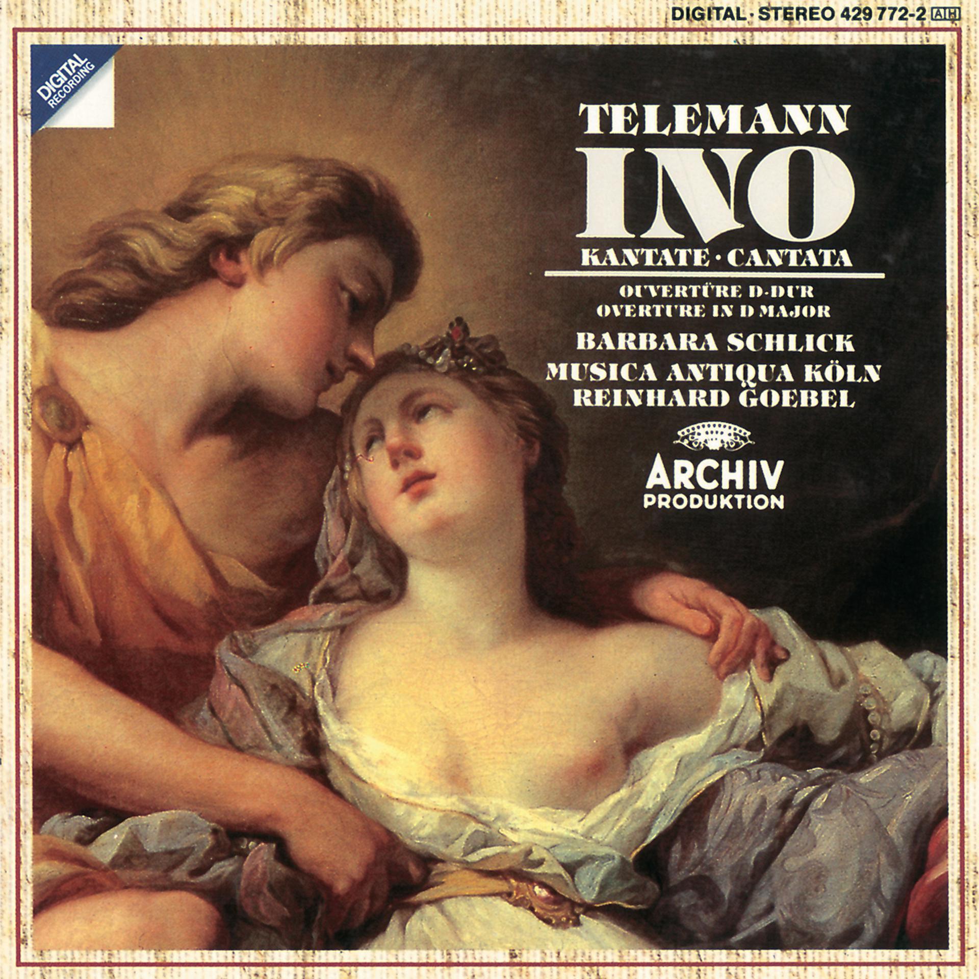 Постер альбома Telemann: "Ino"-Cantata; Overture in D major