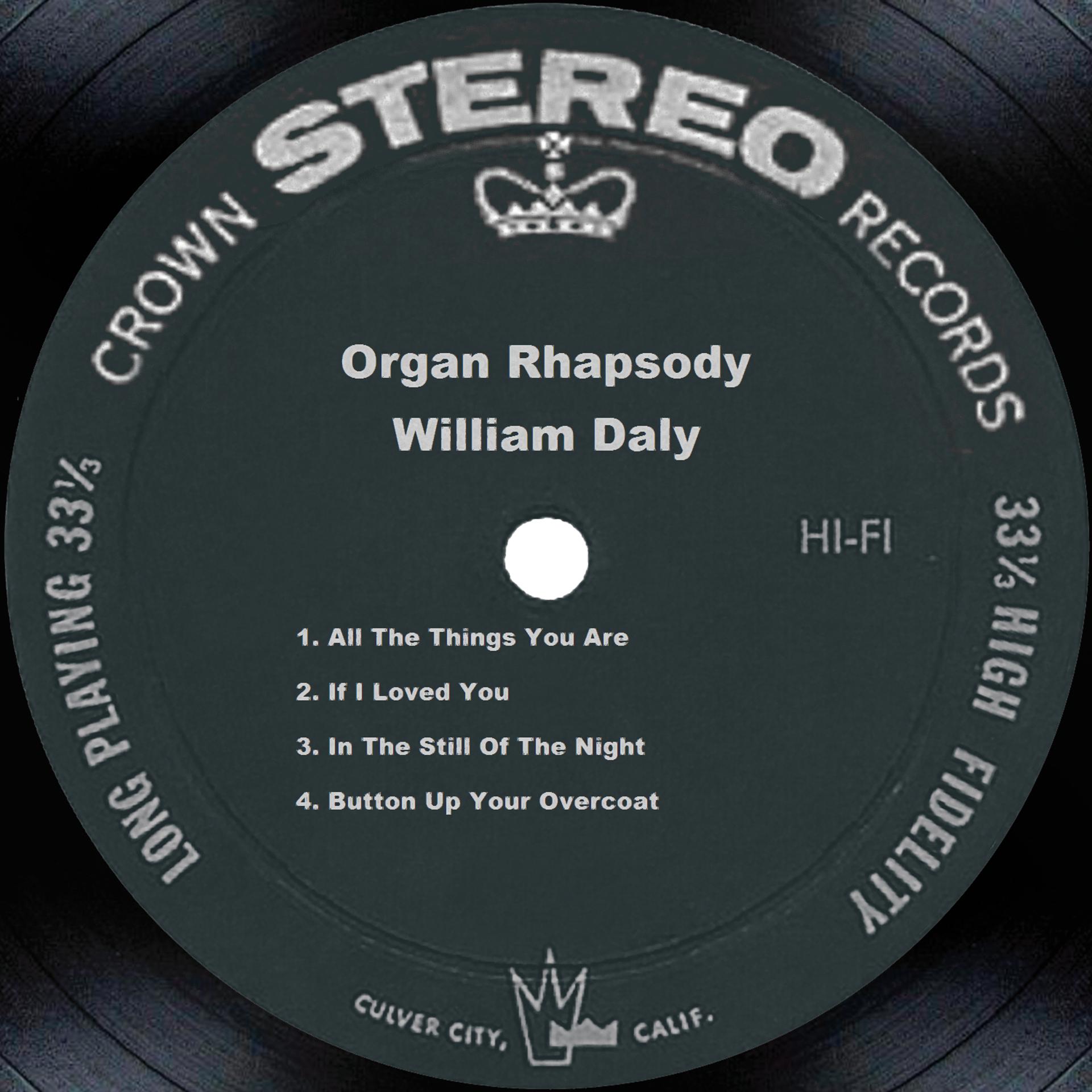 Постер альбома Organ Rhapsody