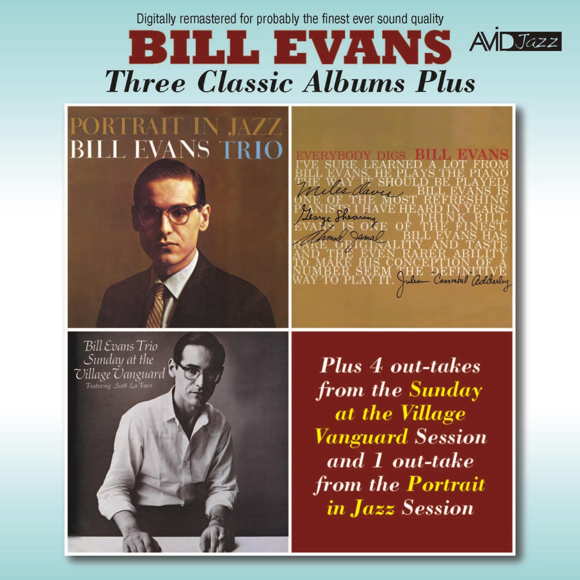 Постер альбома Three Classic Albums Plus (Portrait in Jazz / Everybody Digs Bill Evans / Sunday at the Village Vanguard) [Remastered]