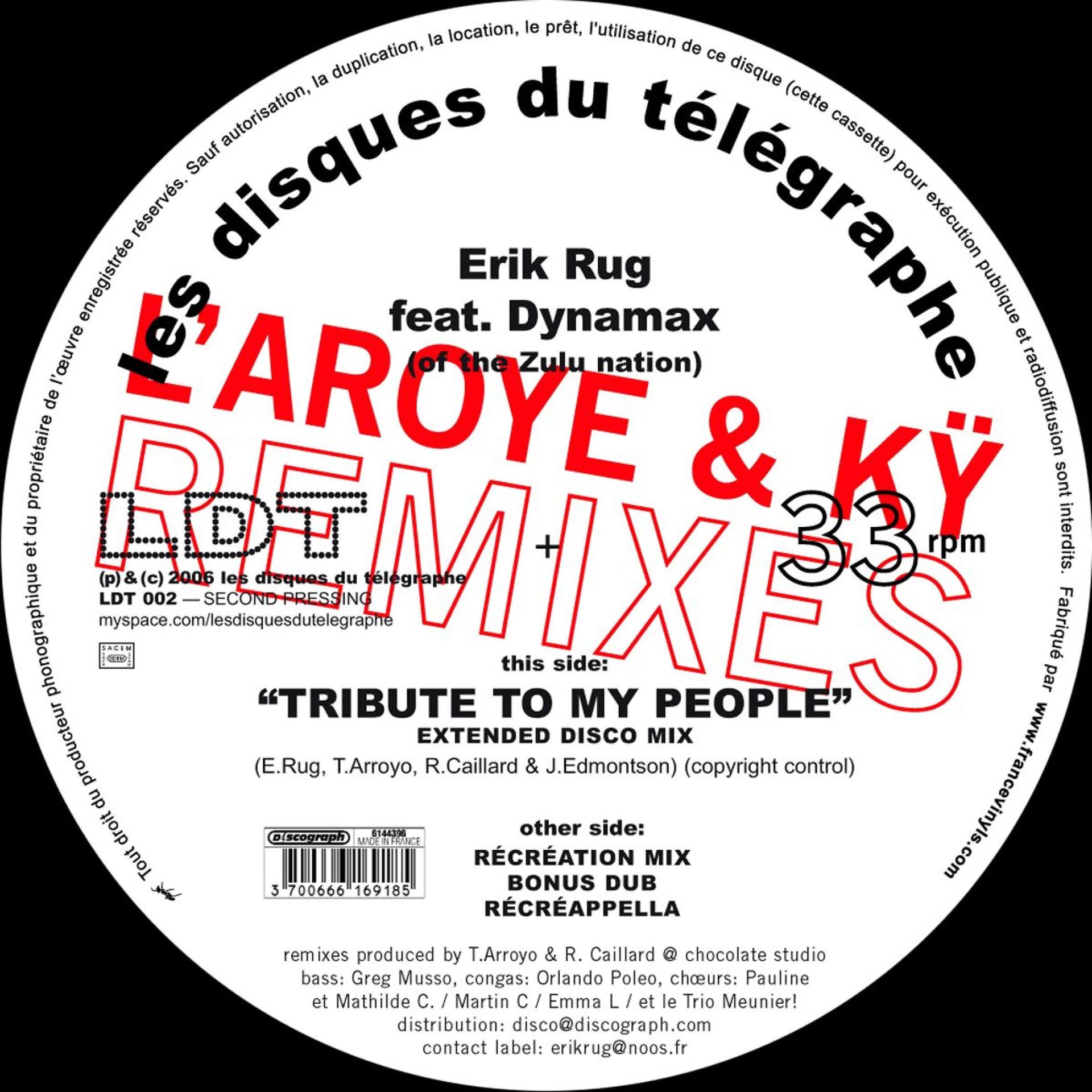 Постер альбома Tribute (L'Aroye and Ky Remixes)